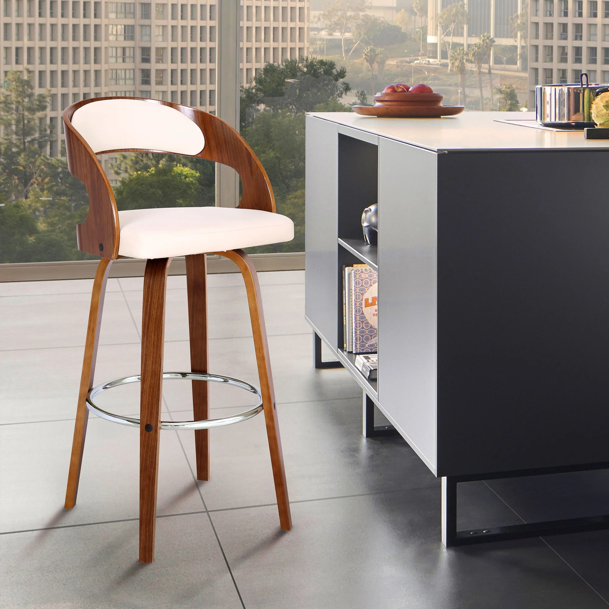Shelly - 30" Bar Height Swivel Bar Stool - Image 28