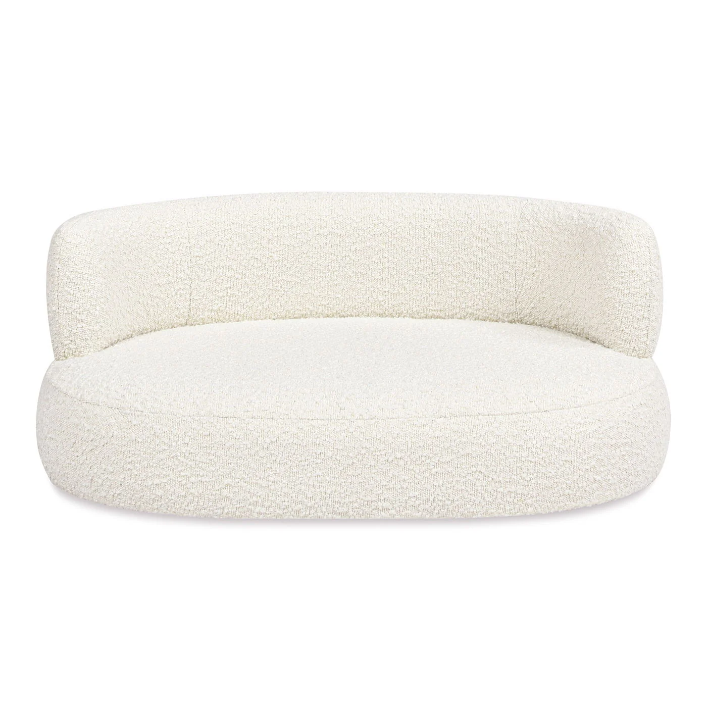 Shep - Curved Dog Sofa Bed Medium - Ivory White - Image 4