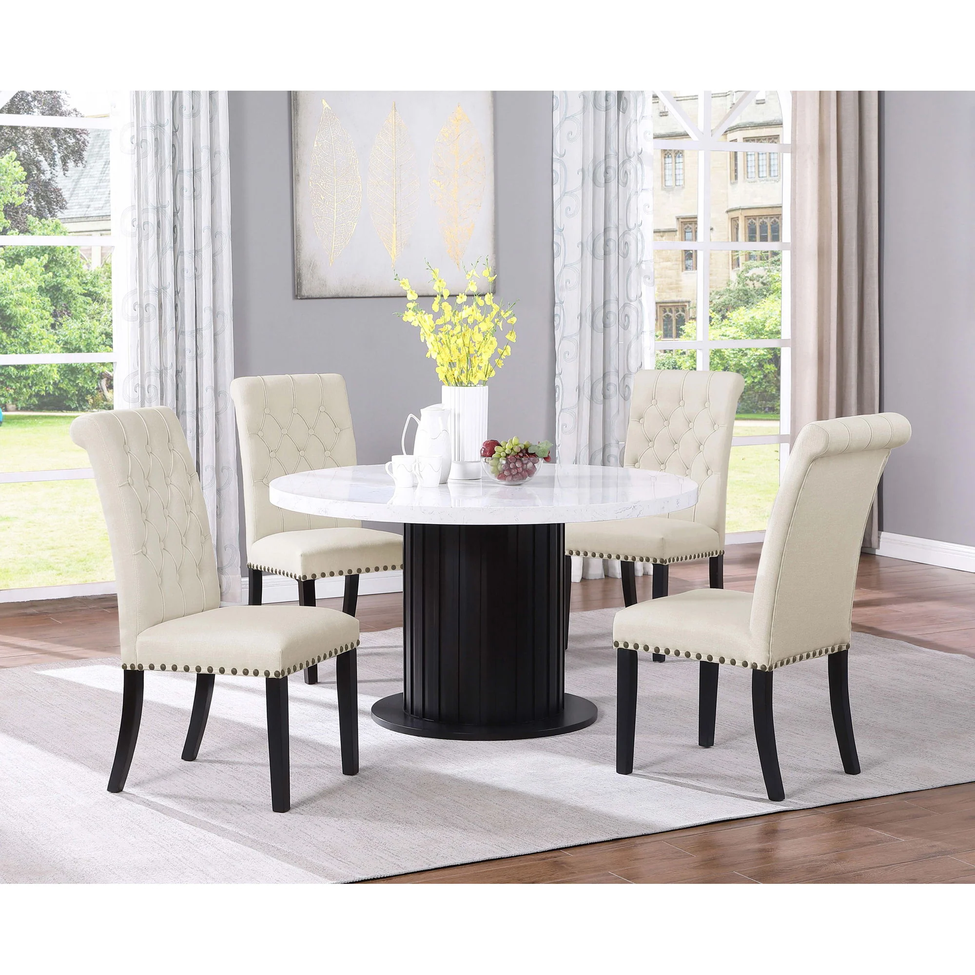 Sherry - Round Dining Table - Rustic - Image 3