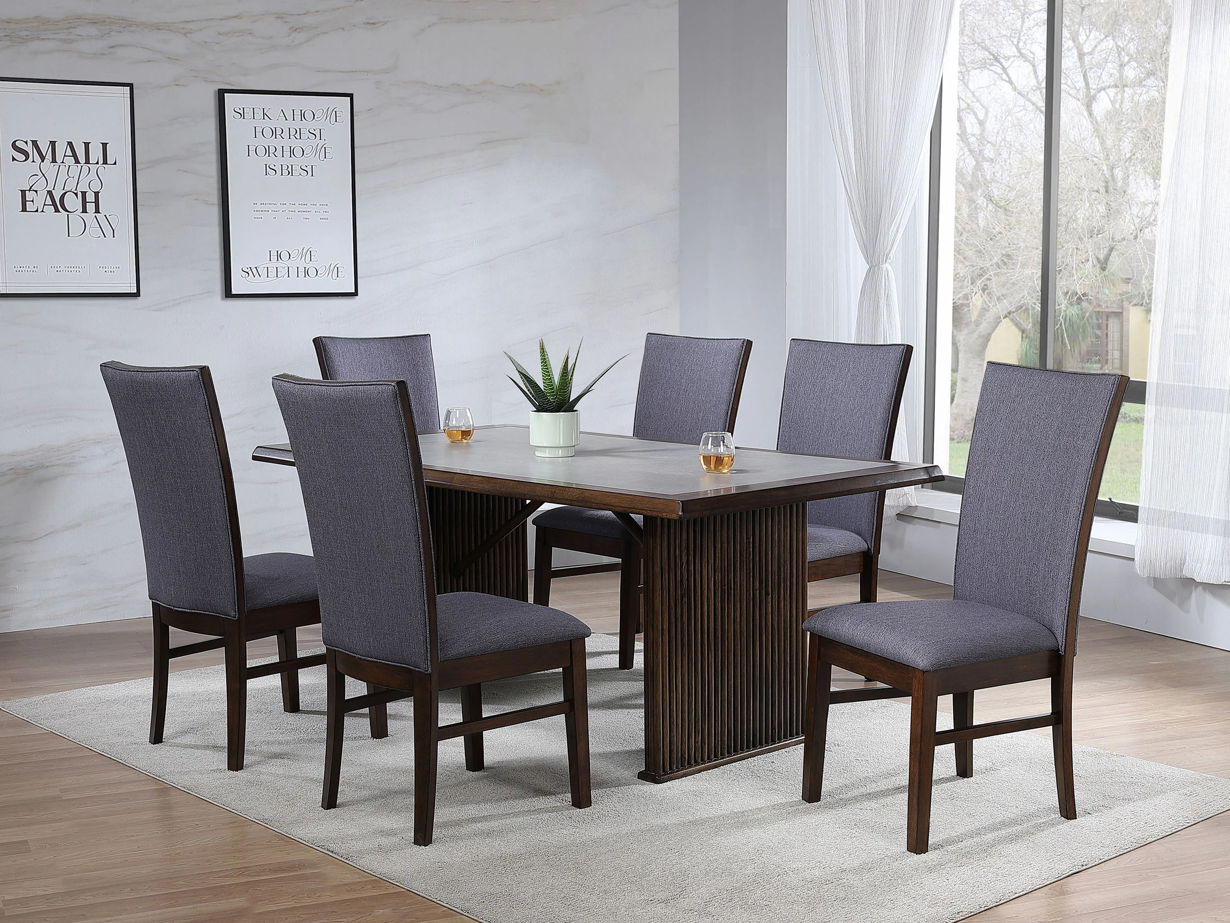 Sherwood 72-Inch Rectangular Dining Table in Brown - Image 8