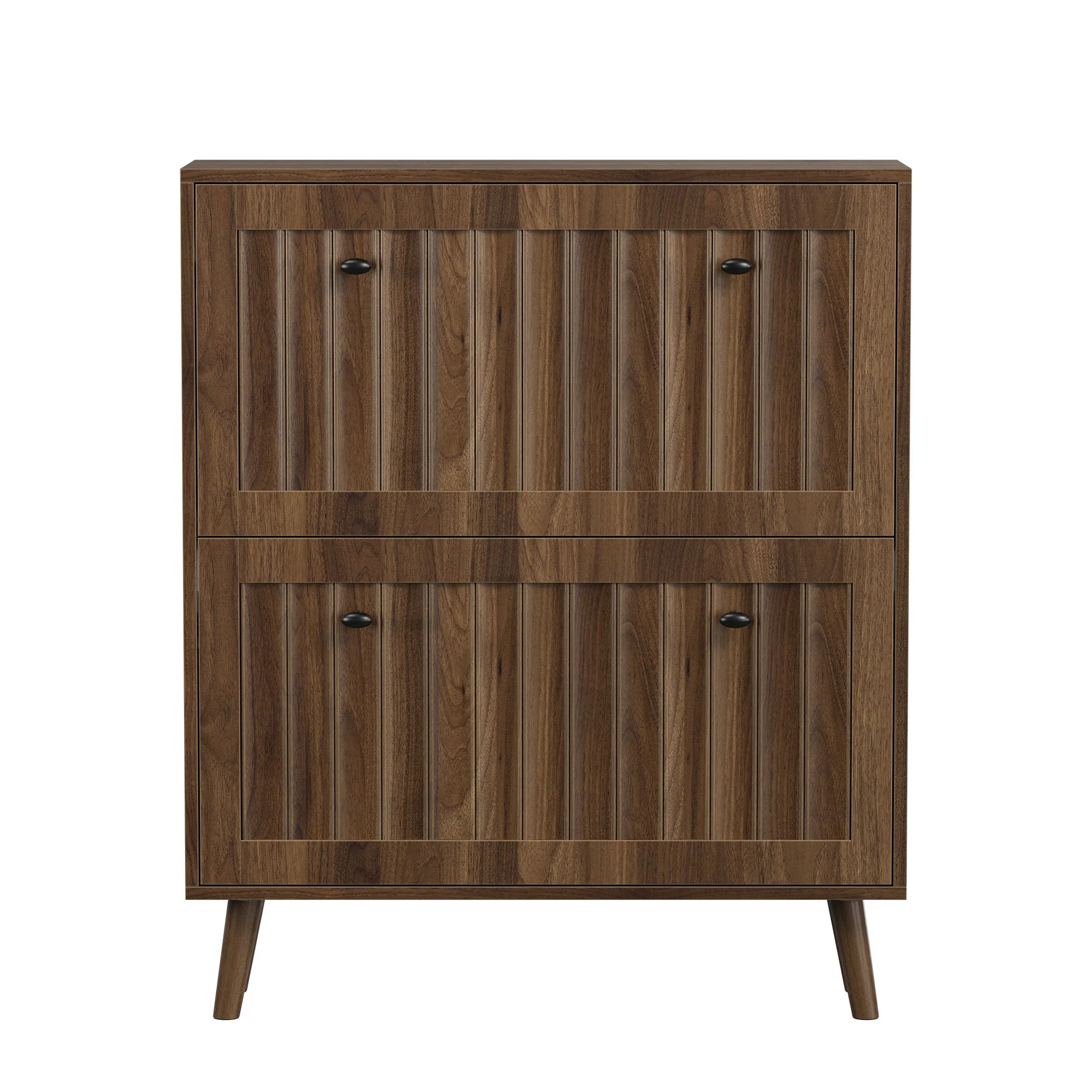 Shoe Cabinet, Storage Unit For Hallways - Walnut - Image 4