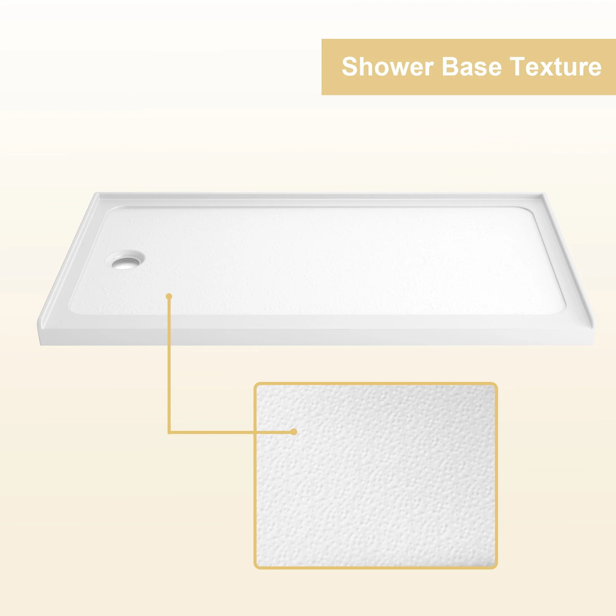 Shower Base Drain With Single Threshold Design - Image 15