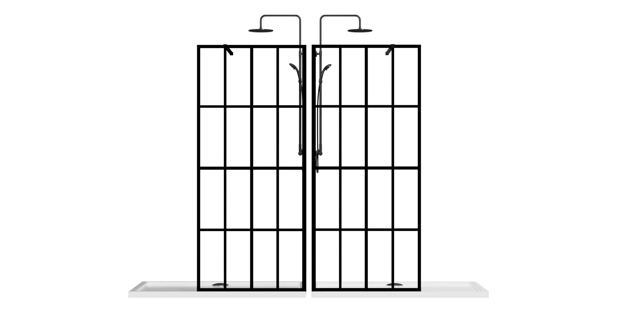 Shower Screen Walk In Wet Room - Black - Image 7