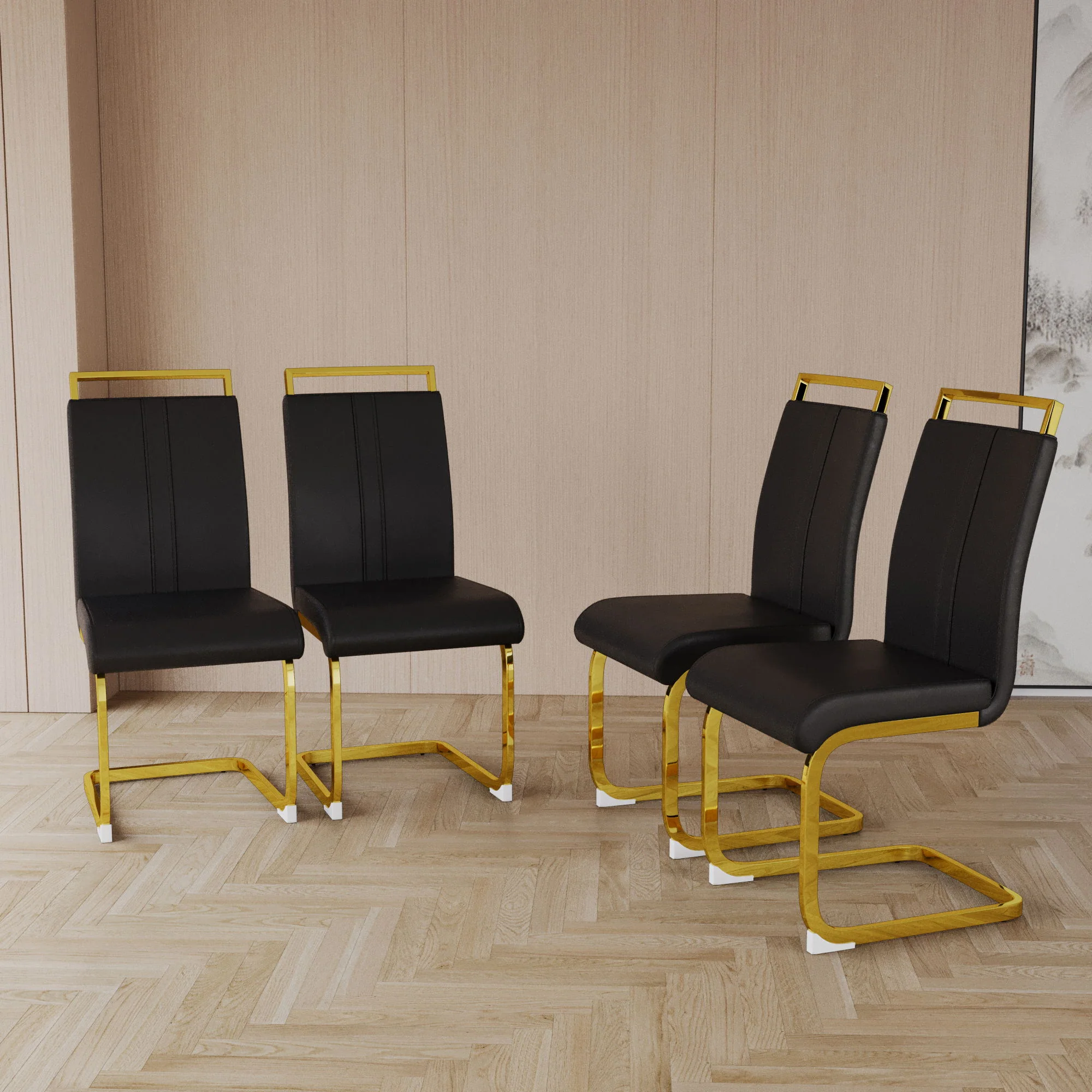 Side Dining Room Chair, Padded Seat High Back - Image 12