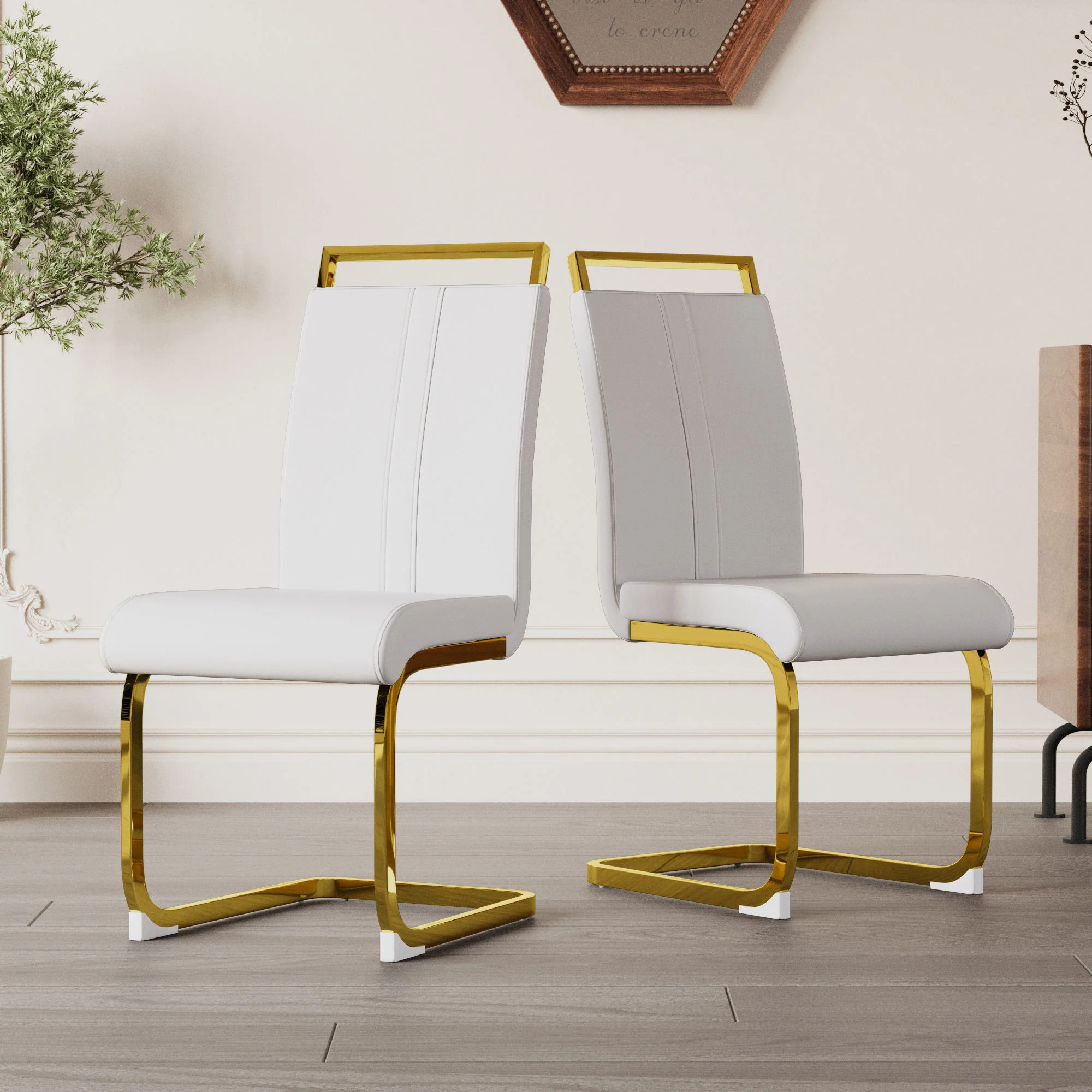 Side Dining Room Chair, Padded Seat High Back - Image 15