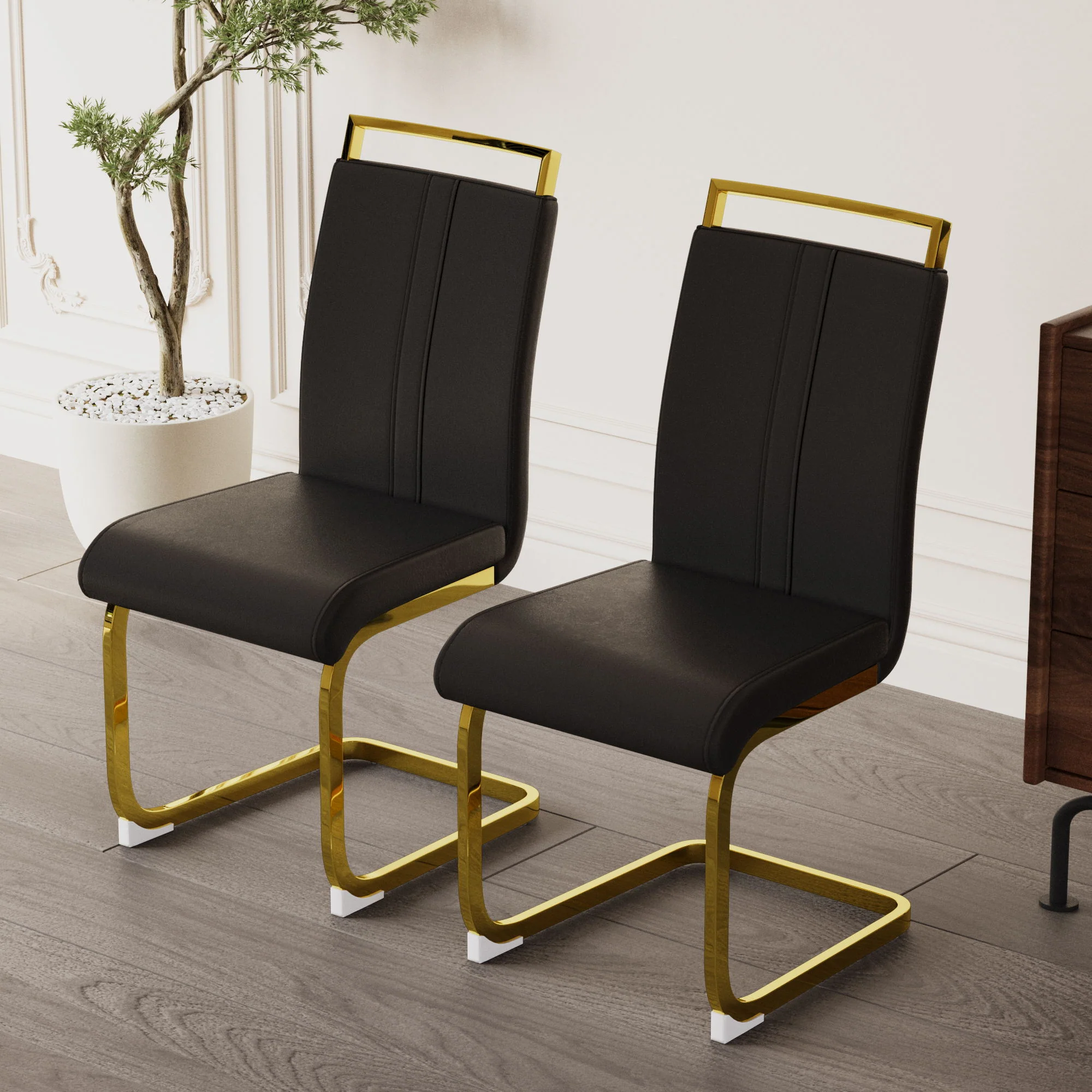 Side Dining Room Chair, Padded Seat High Back - Image 25