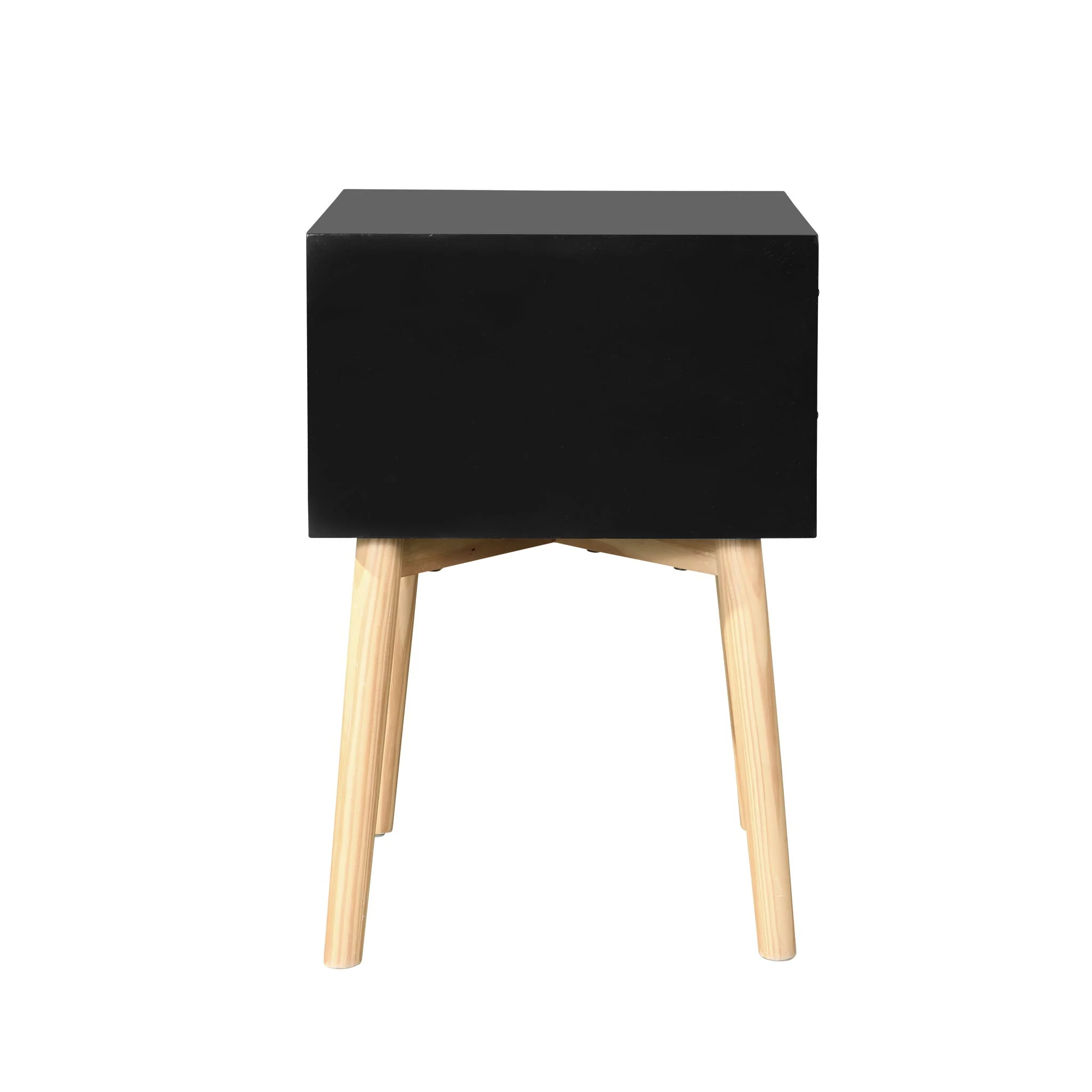 Side Table With 2 Drawer, Mid-Century Modern Storage Cabinet For Bedroom - Image 9