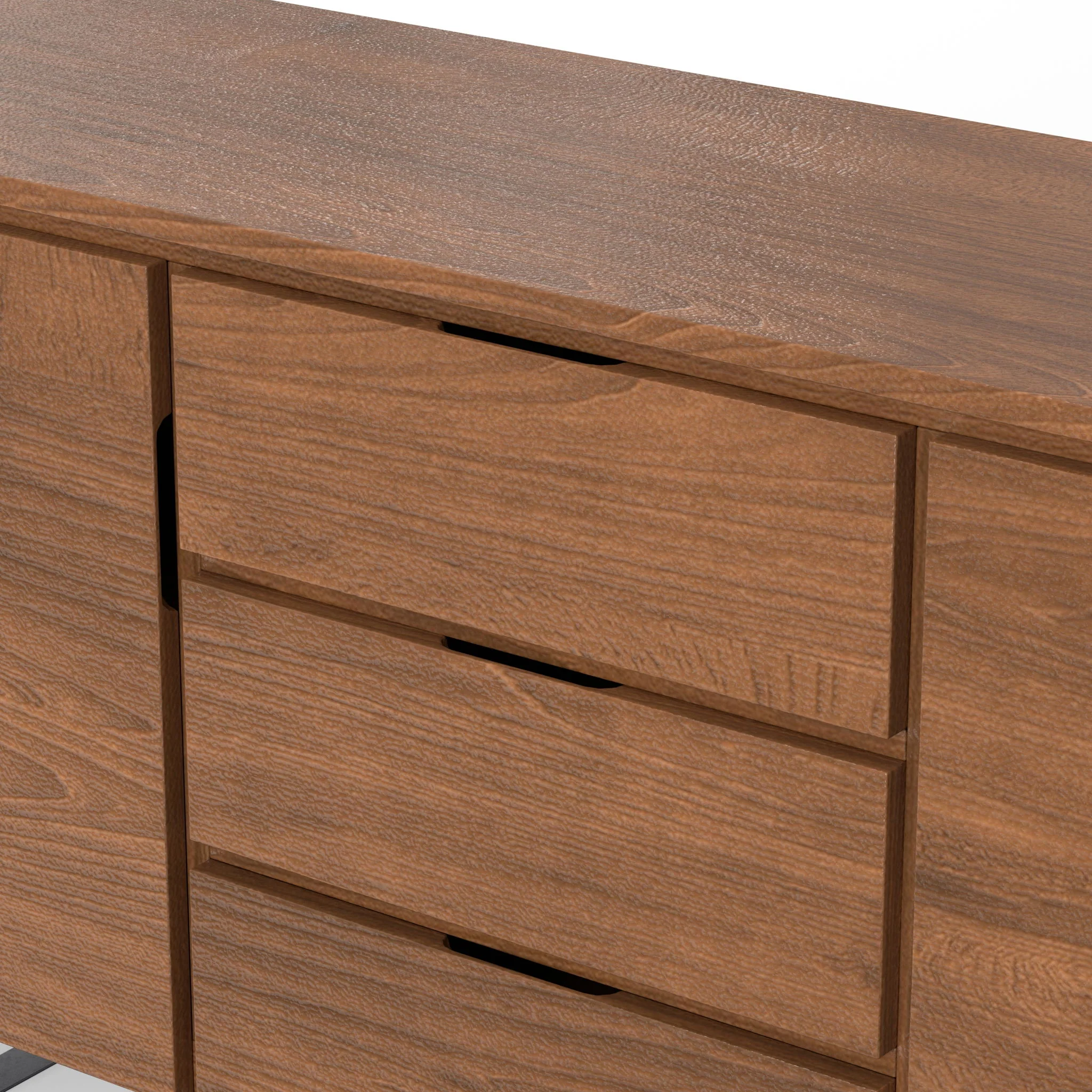 Sideboard Buffet Dining Cabinet Industrial Wood Storage 60x30in - Image 11