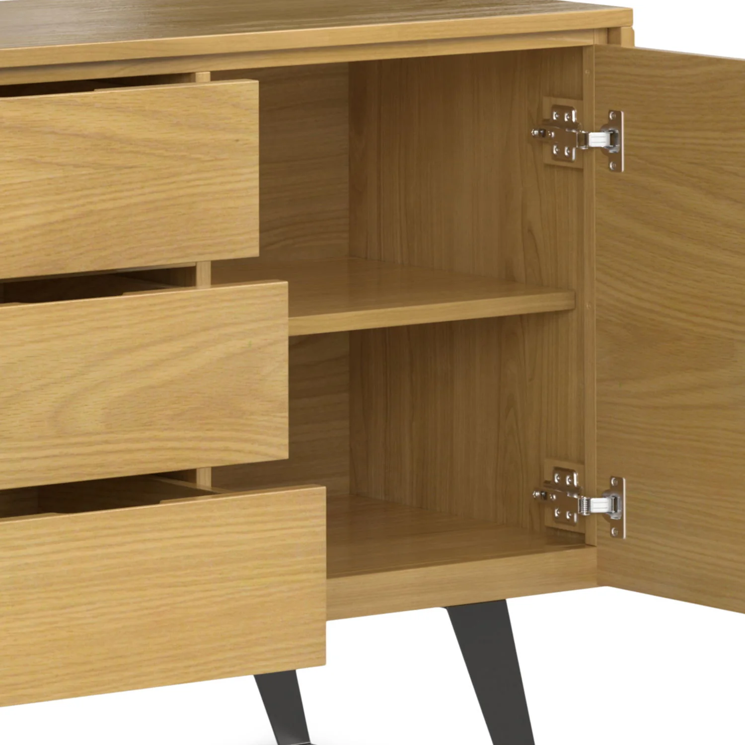 Sideboard Buffet Dining Cabinet Industrial Wood Storage 60x30in - Image 23