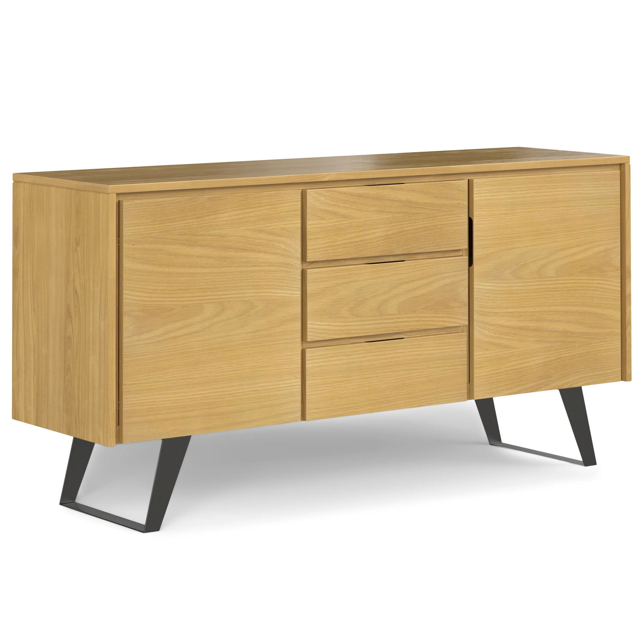 Sideboard Buffet Dining Cabinet Industrial Wood Storage 60x30in - Image 28