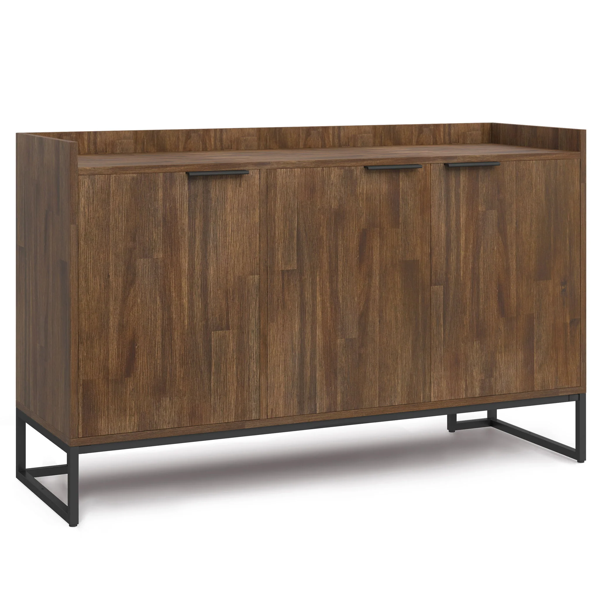 Sideboard Buffet Dining Cabinet Storage Credenza Acacia Wood 54x33in Light Brown - Image 5