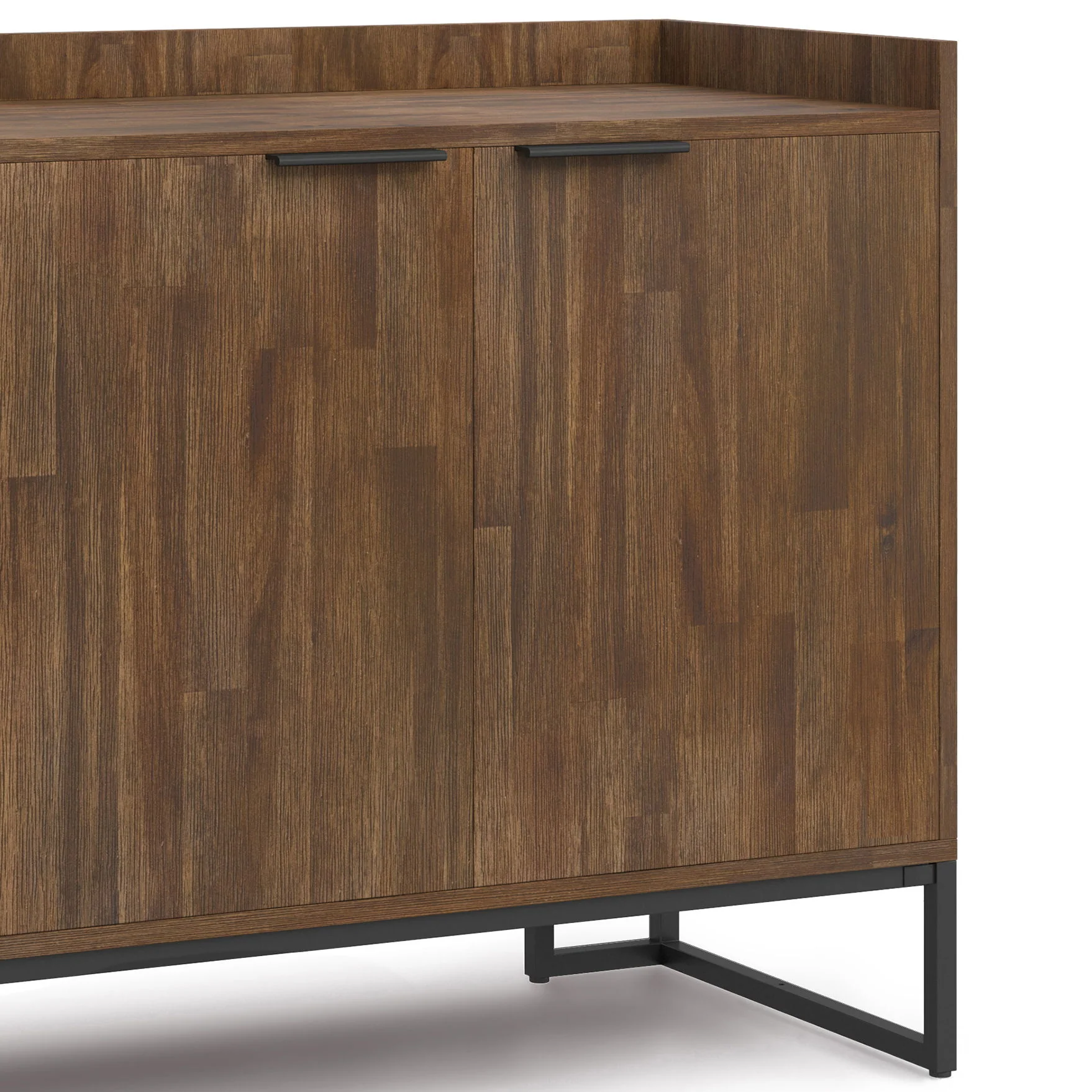 Sideboard Buffet Dining Cabinet Storage Credenza Acacia Wood 54x33in Light Brown - Image 8