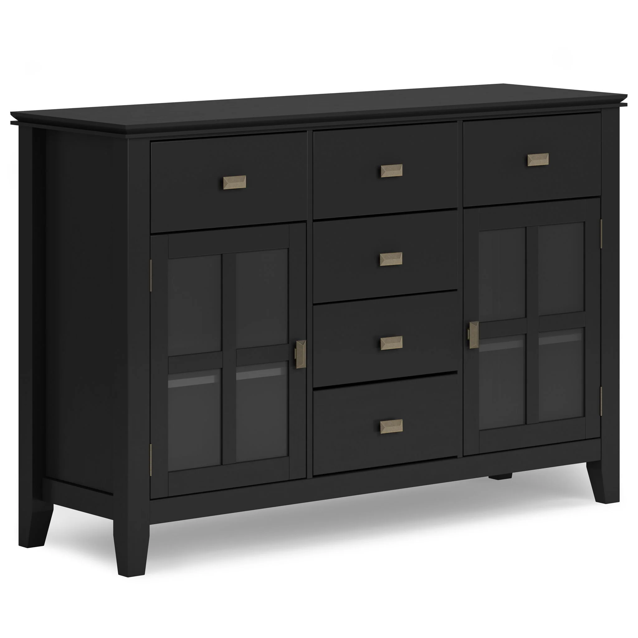 Sideboard Buffet Dining Room Cabinet Solid Wood Storage 54x36in - Image 7
