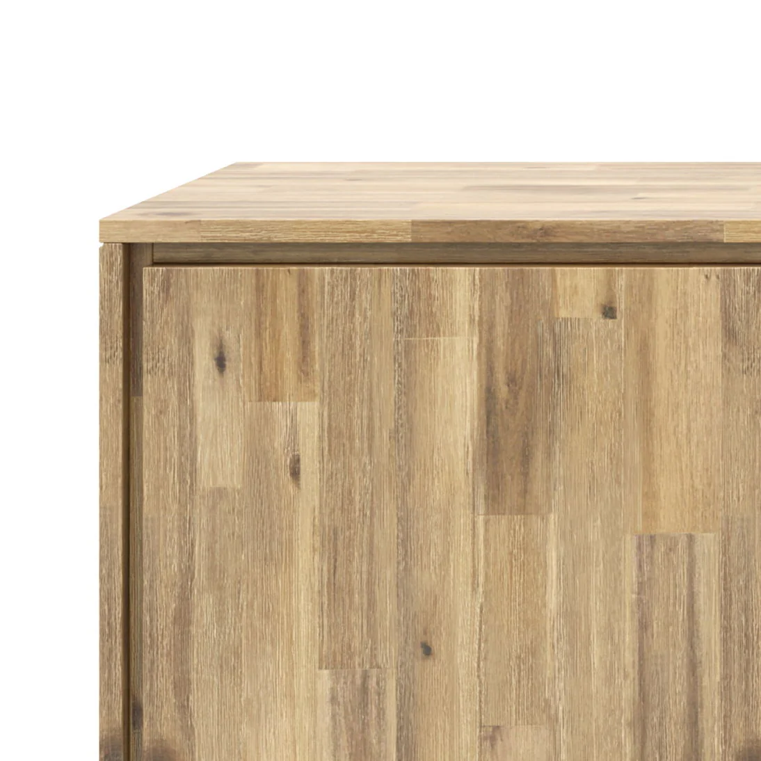 Sideboard Buffet Dining Storage Cabinet Industrial Acacia Wood 60x30in - Image 10