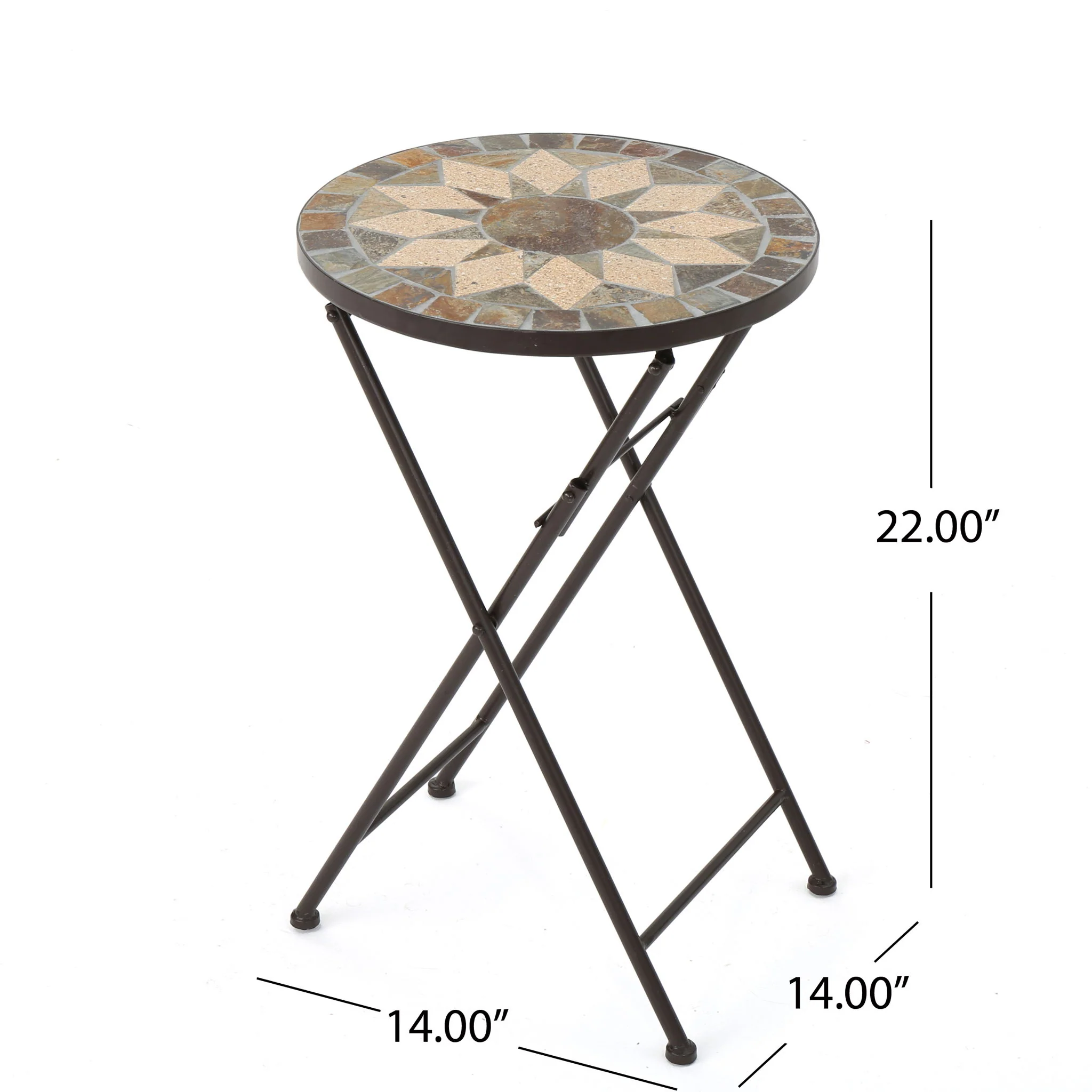 Silvester - End Table - Beige / Black - Image 4