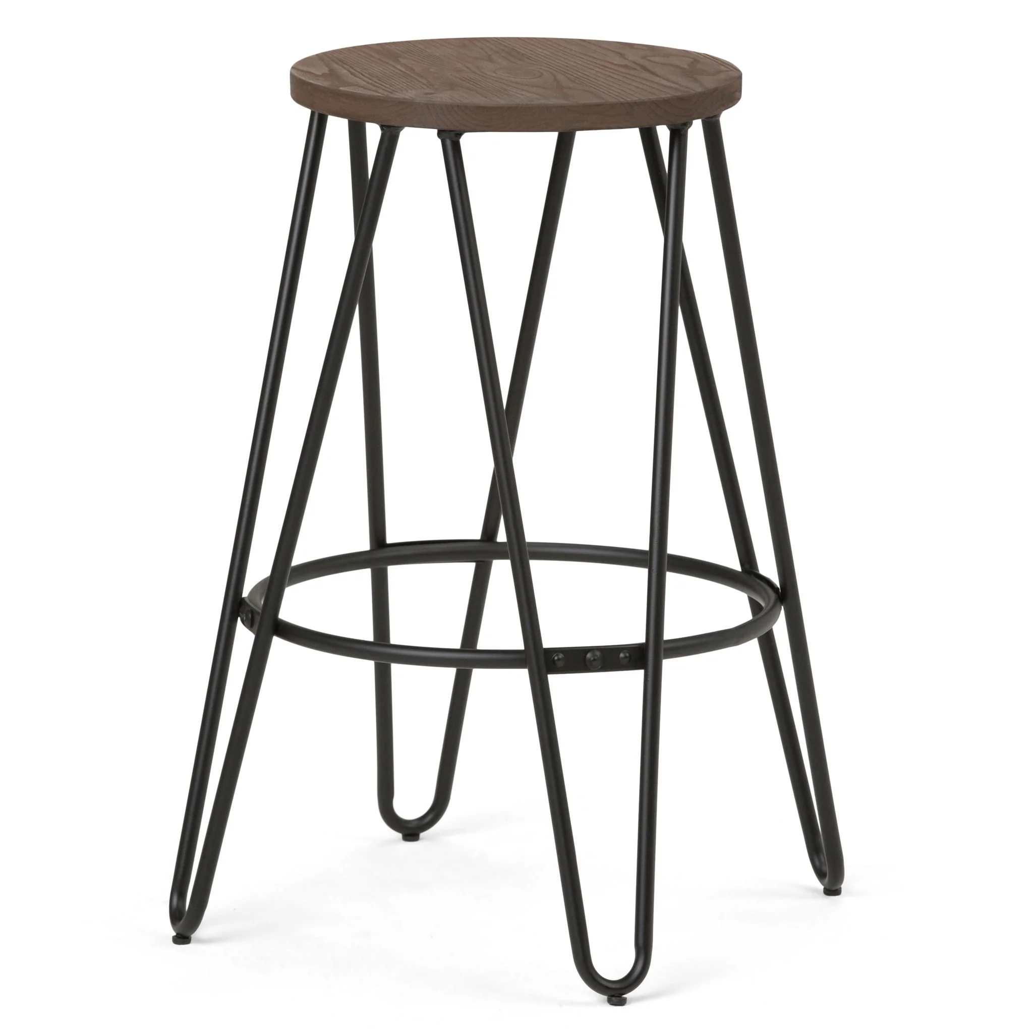 Simeon - Multifunctional Metal Stool With Wood Seat - Image 8
