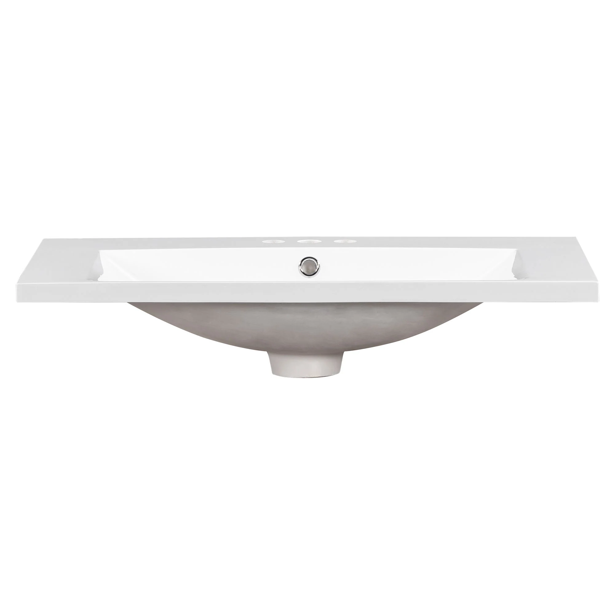 Single Bathroom Basin Sink, Vanity Top Only With 3 Faucet Holes - Image 10