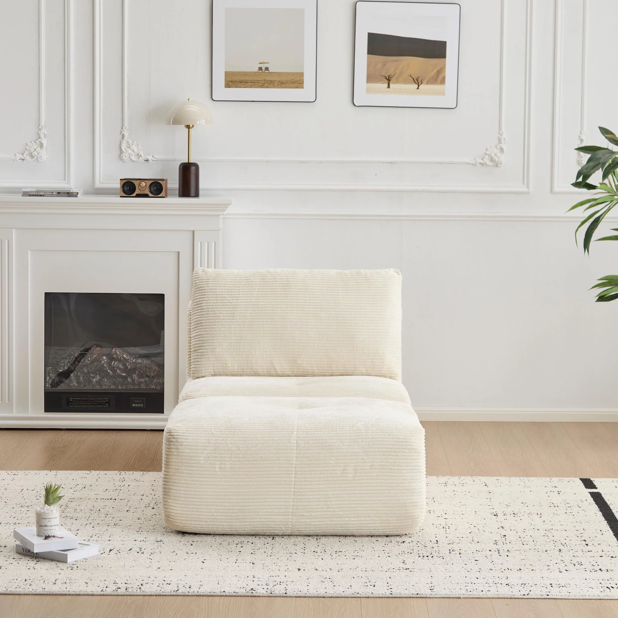 Single Chaise Longue With Movable Ottoman For Living Room - Image 17