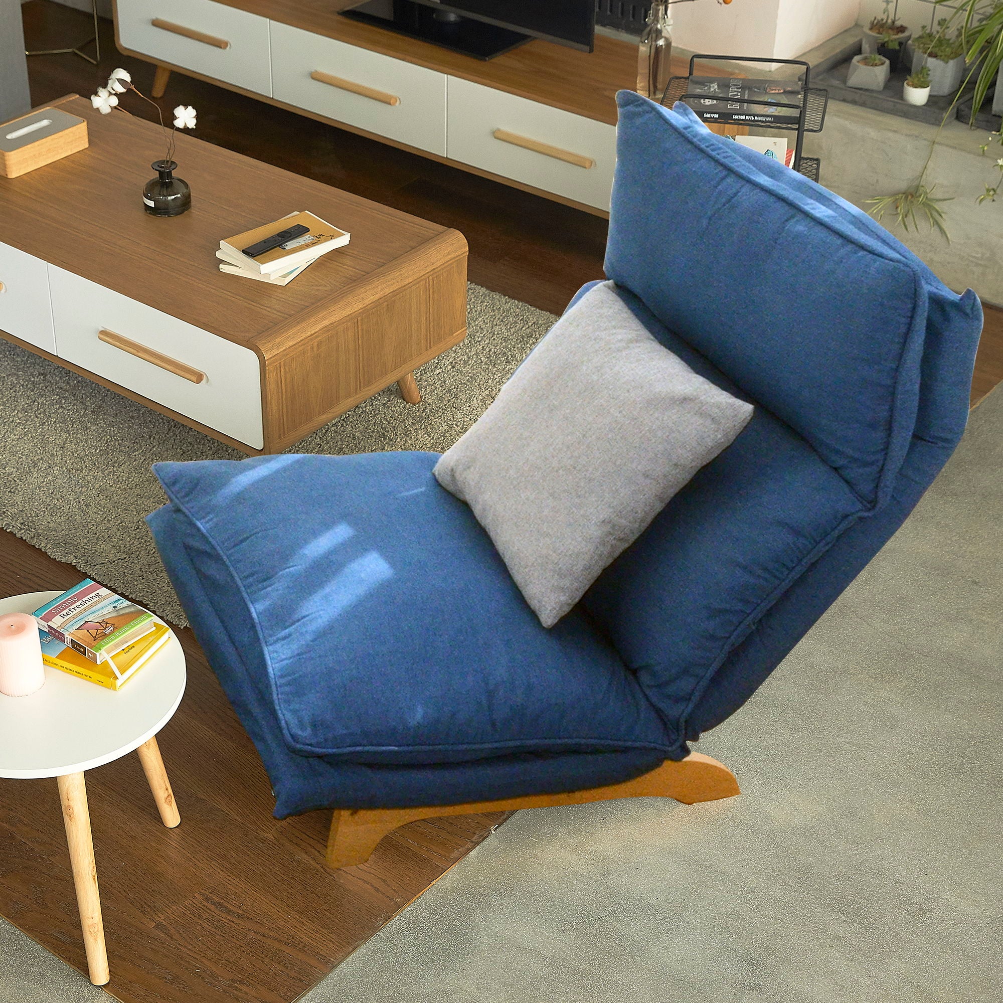 Single Lazy Sofa Chair Leisure Foldable Reclining Chair - Image 15