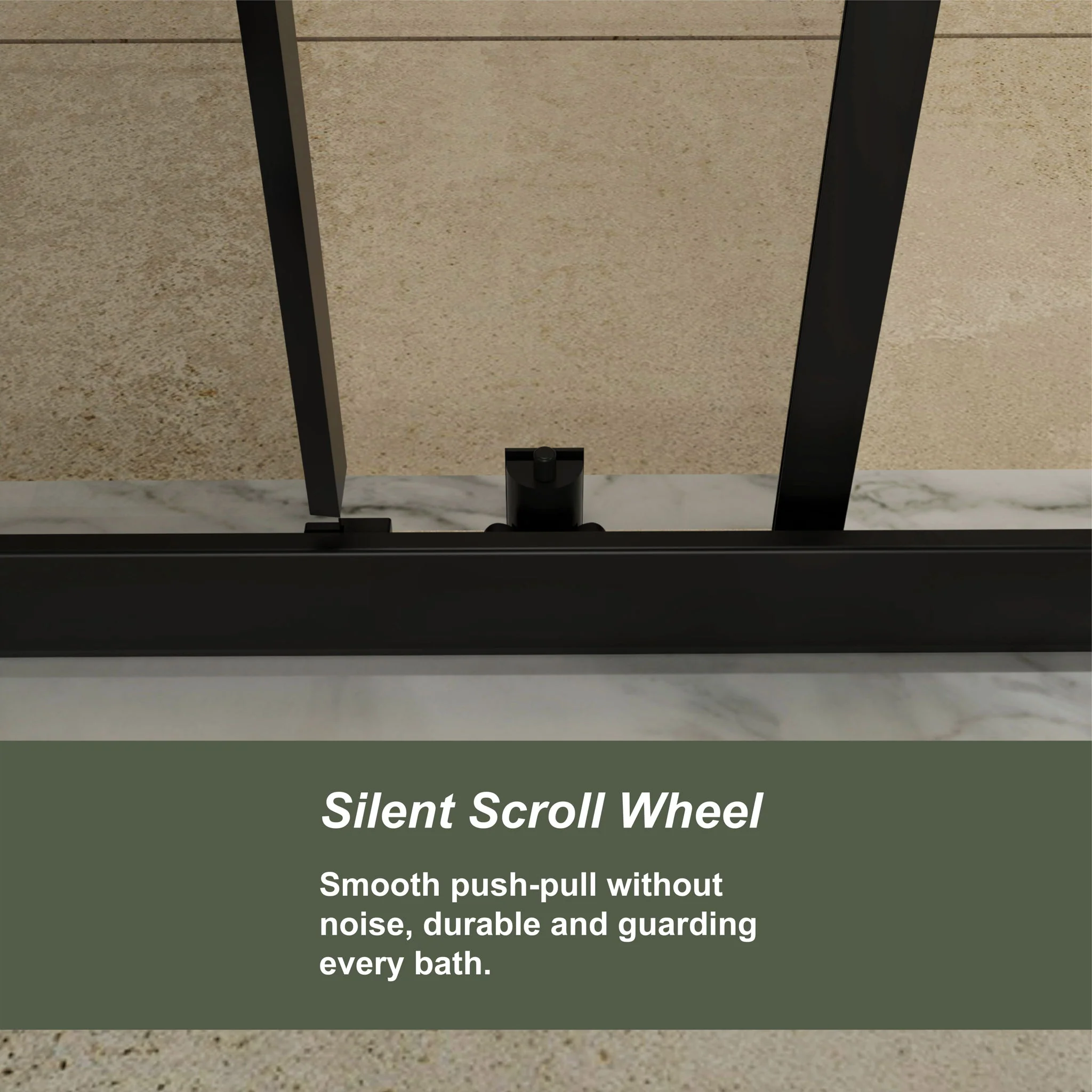 Single Sliding Shower Door, Thick Clear Tempered Glass Shower Door With Stainless Steel Handle - Image 12
