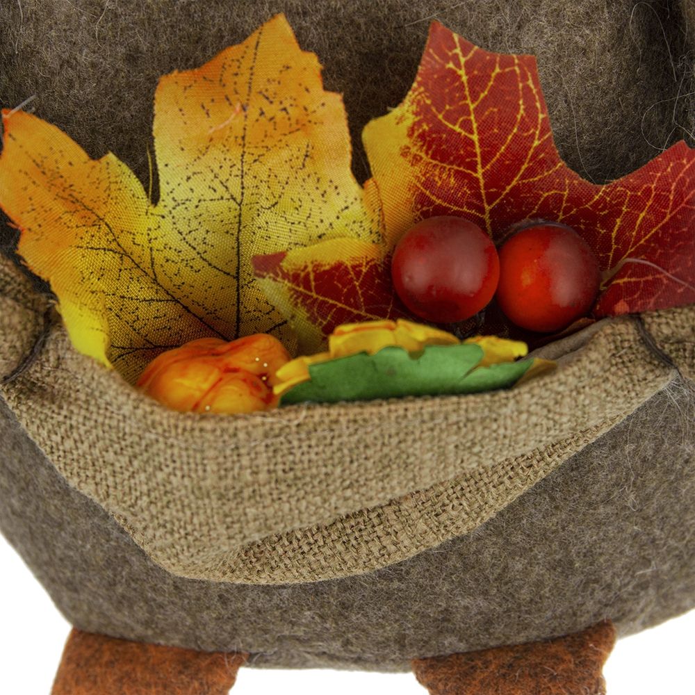 Sitting Gnome With Maple Leaf, For Holiday Harvest Festival Fall Festival & Thanksgiving Table Decorations (Set of 2) - Orange Multi - Image 6