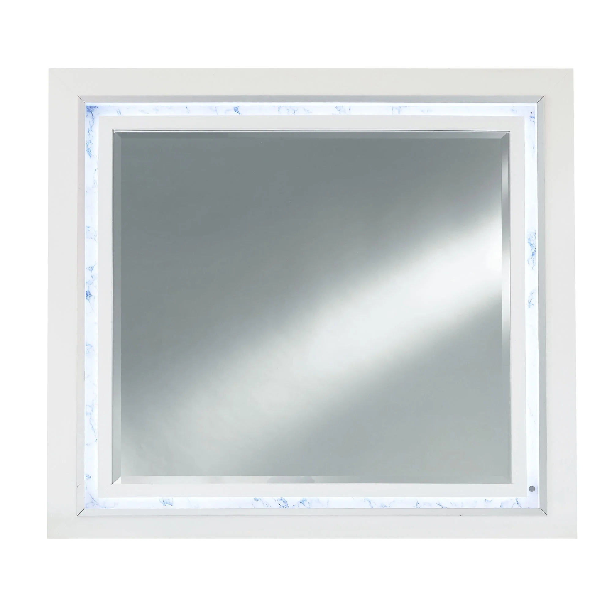 Skye - Marble Mirror - White - Image 3