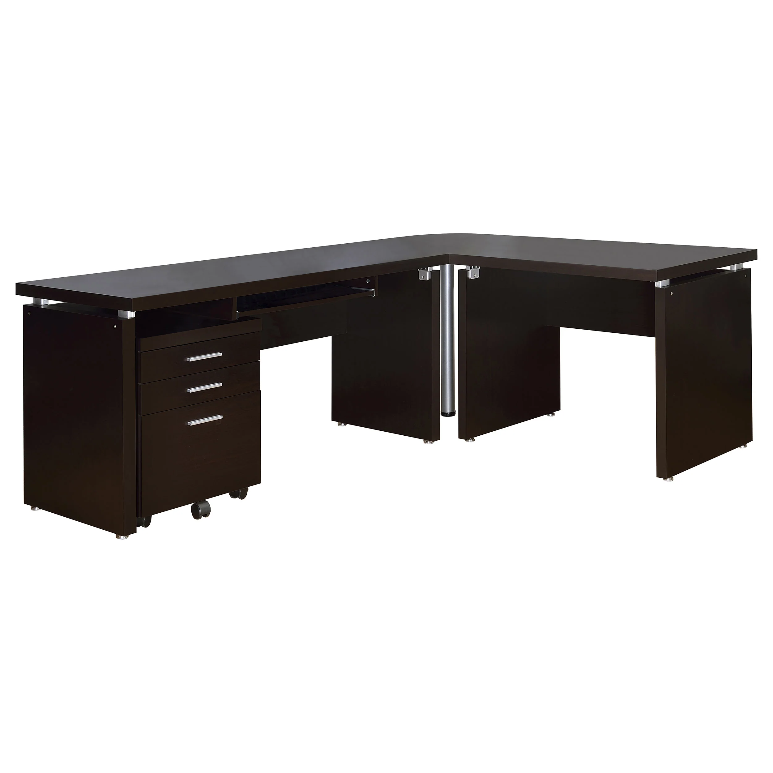 Skylar 3-Drawer Mobile File Cabinet in Cappuccino - Image 11