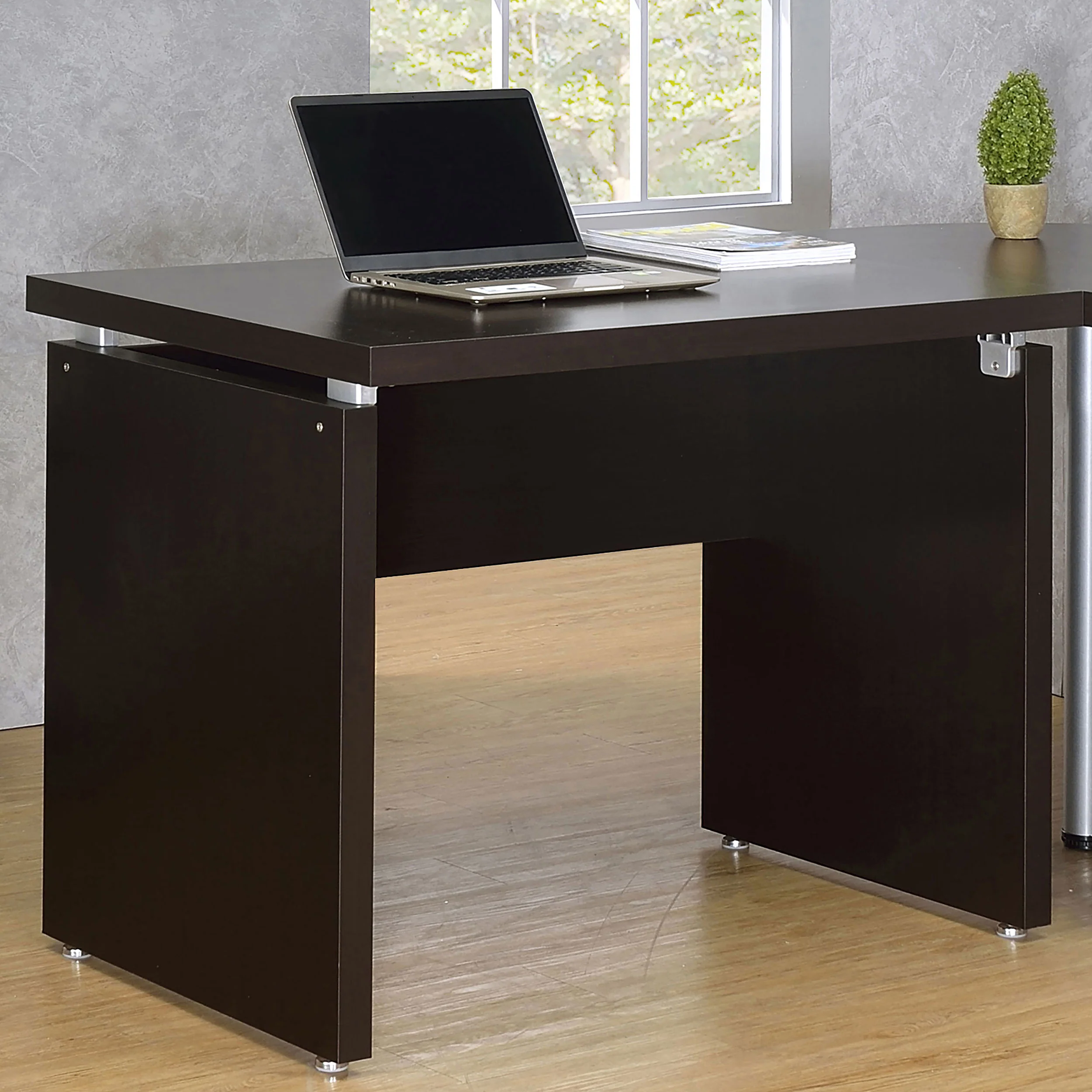 Skylar 39-Inch Engineered Wood Writing Desk in Cappuccino - Image 3