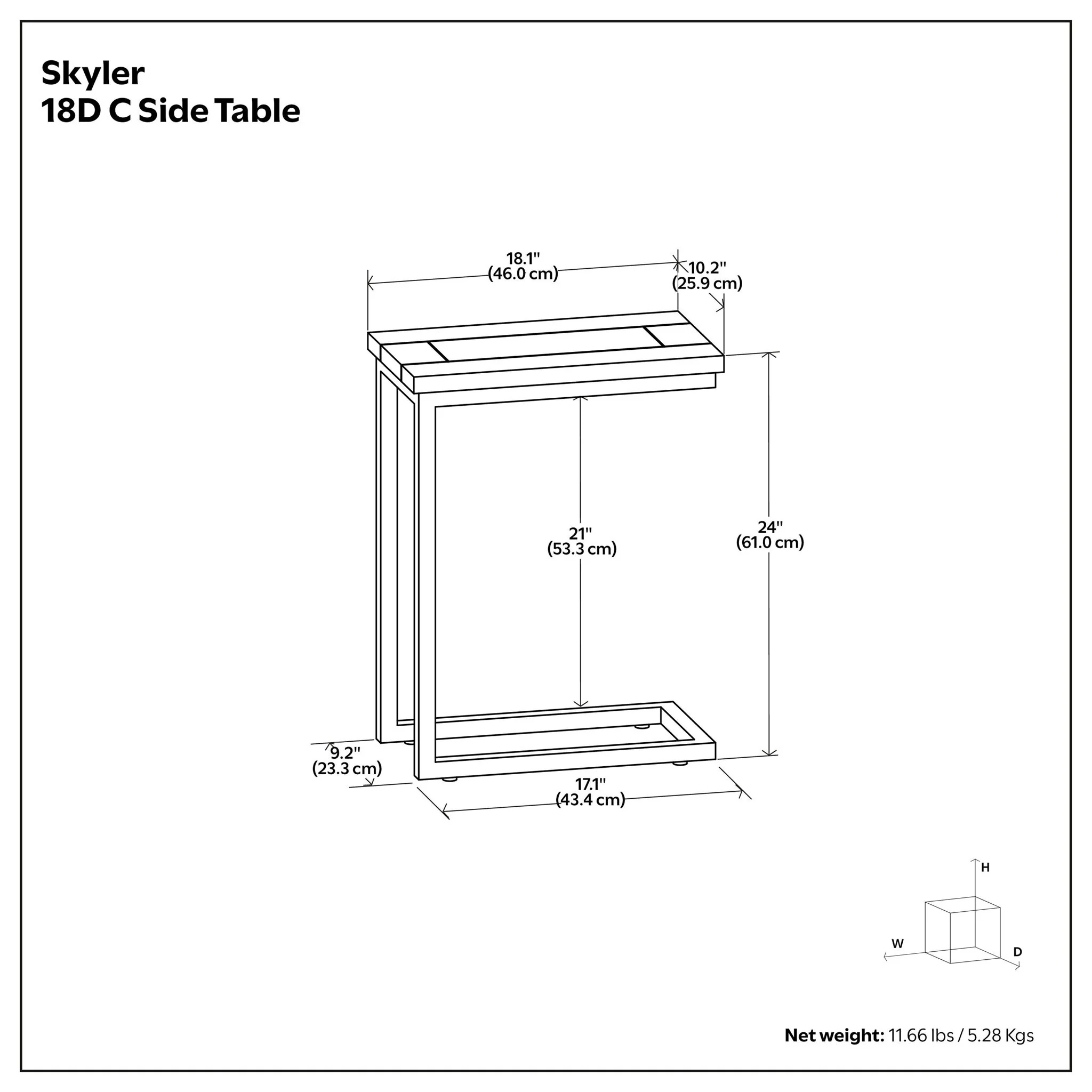 Skyler - C Side Handcrafted Table - Image 15