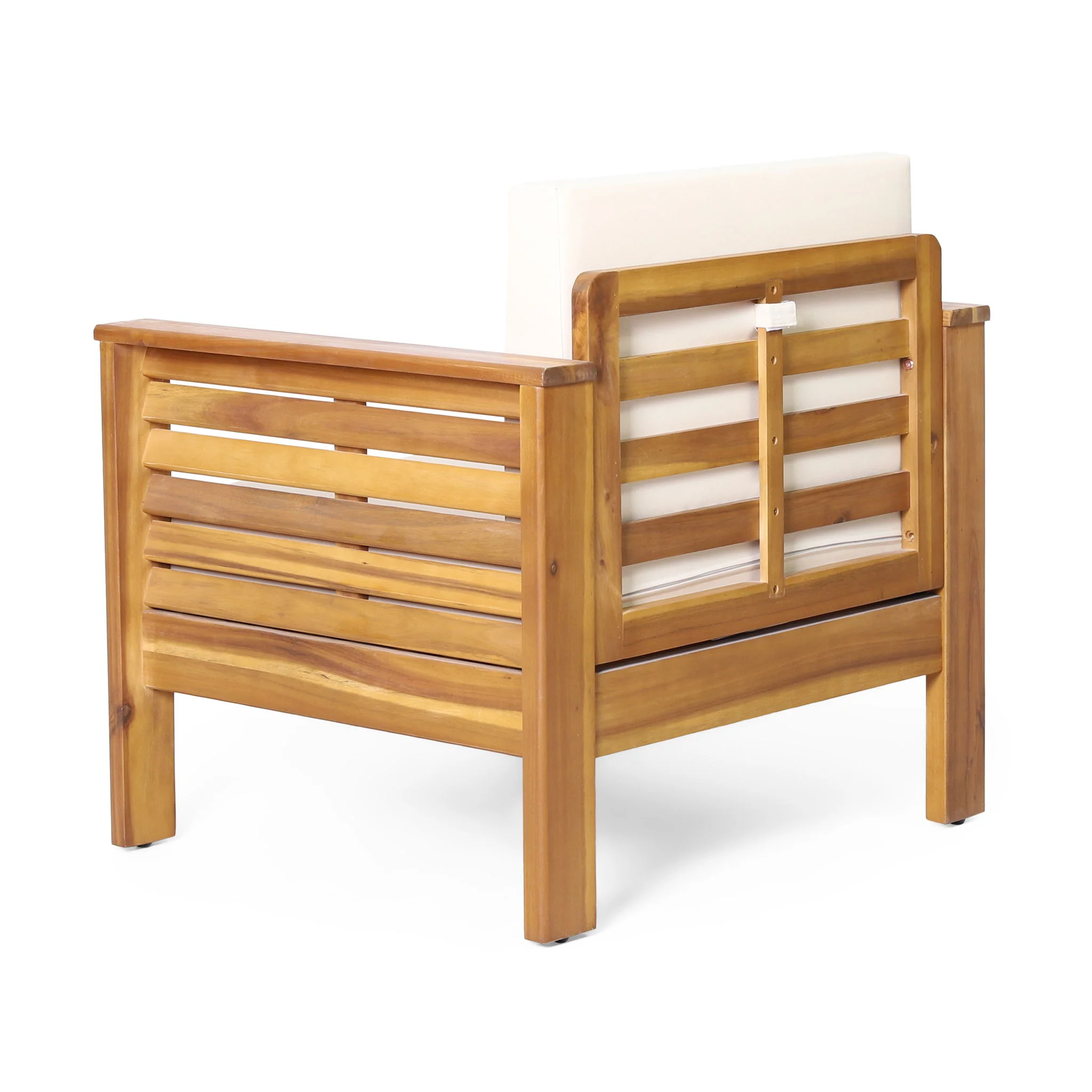 Slat Design Club Chairs With Cushions - Image 10