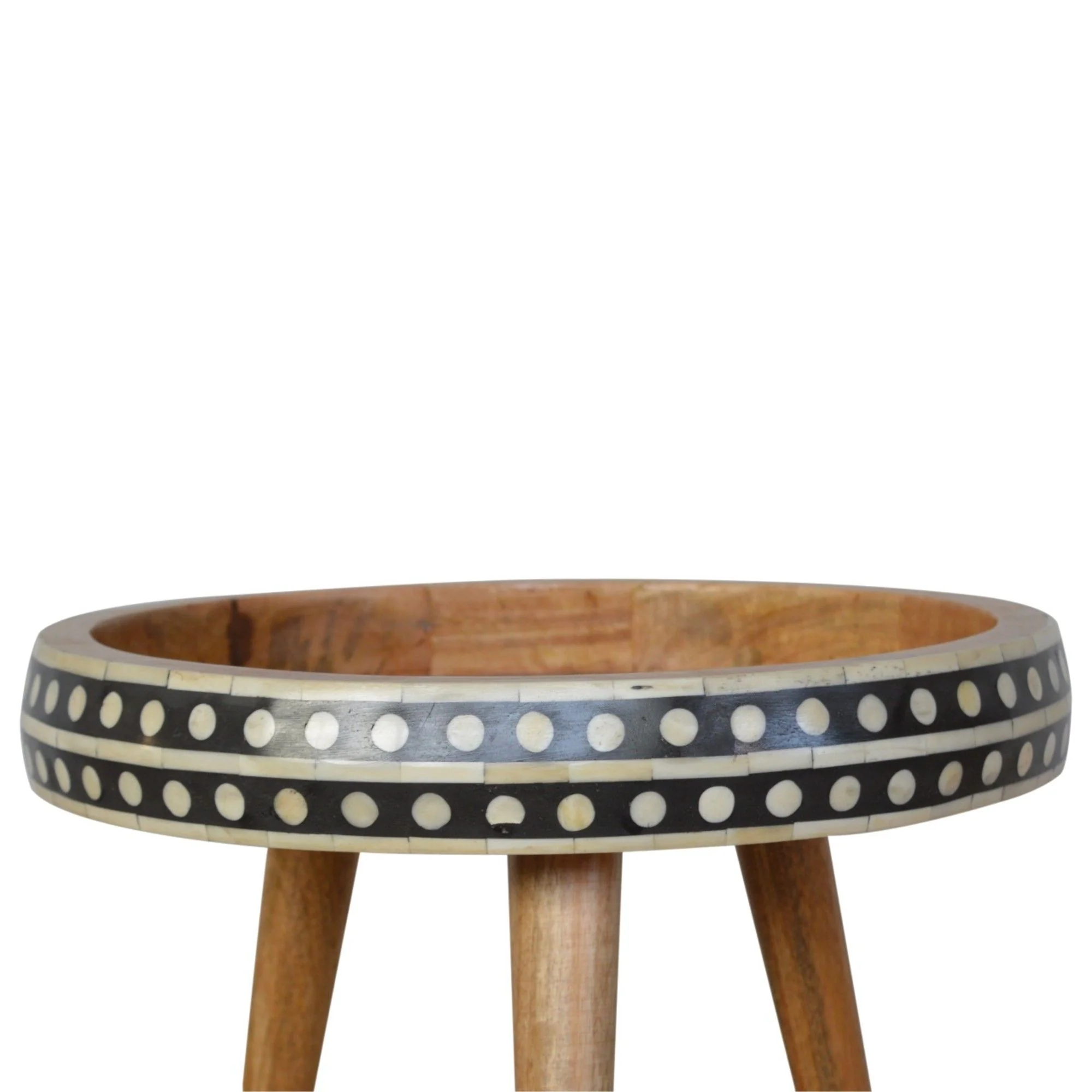 Small Patterned Nordic Style End Table - Image 2