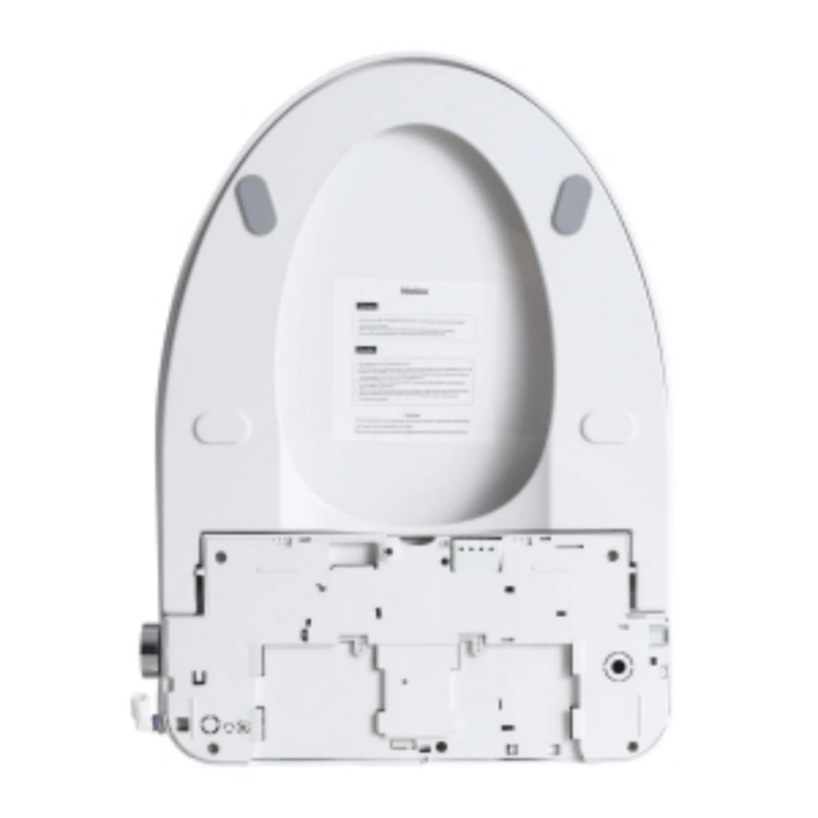 Smart Bidet Toilet Seat With Side Knob Adjustable Heated Seat With Water Temperature And Pressure Adjustment Portable Bidet - White - Image 9