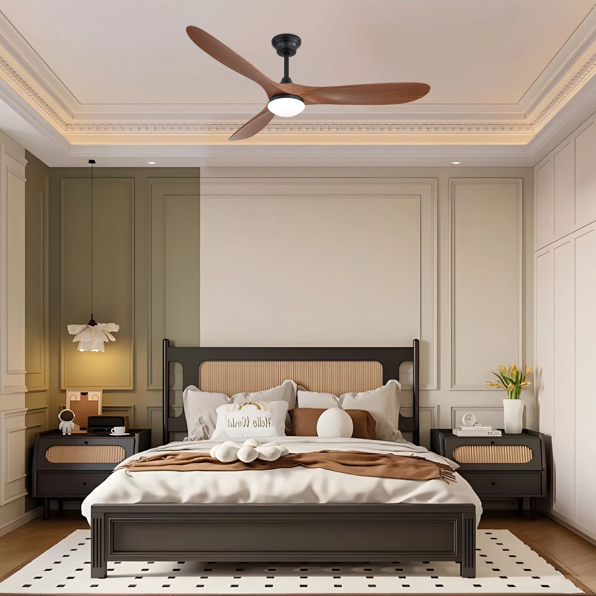 Smart Ceiling Fan With Lights, 3 Blades, Reversible Quiet DC Motor For Indoor - Image 14