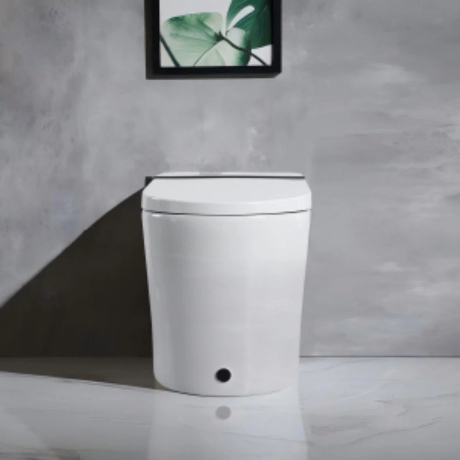 Smart Toilet With Bidet Seat Built In, Auto Open / Close Seat, Foot Sensor, LED Display - White - Image 8