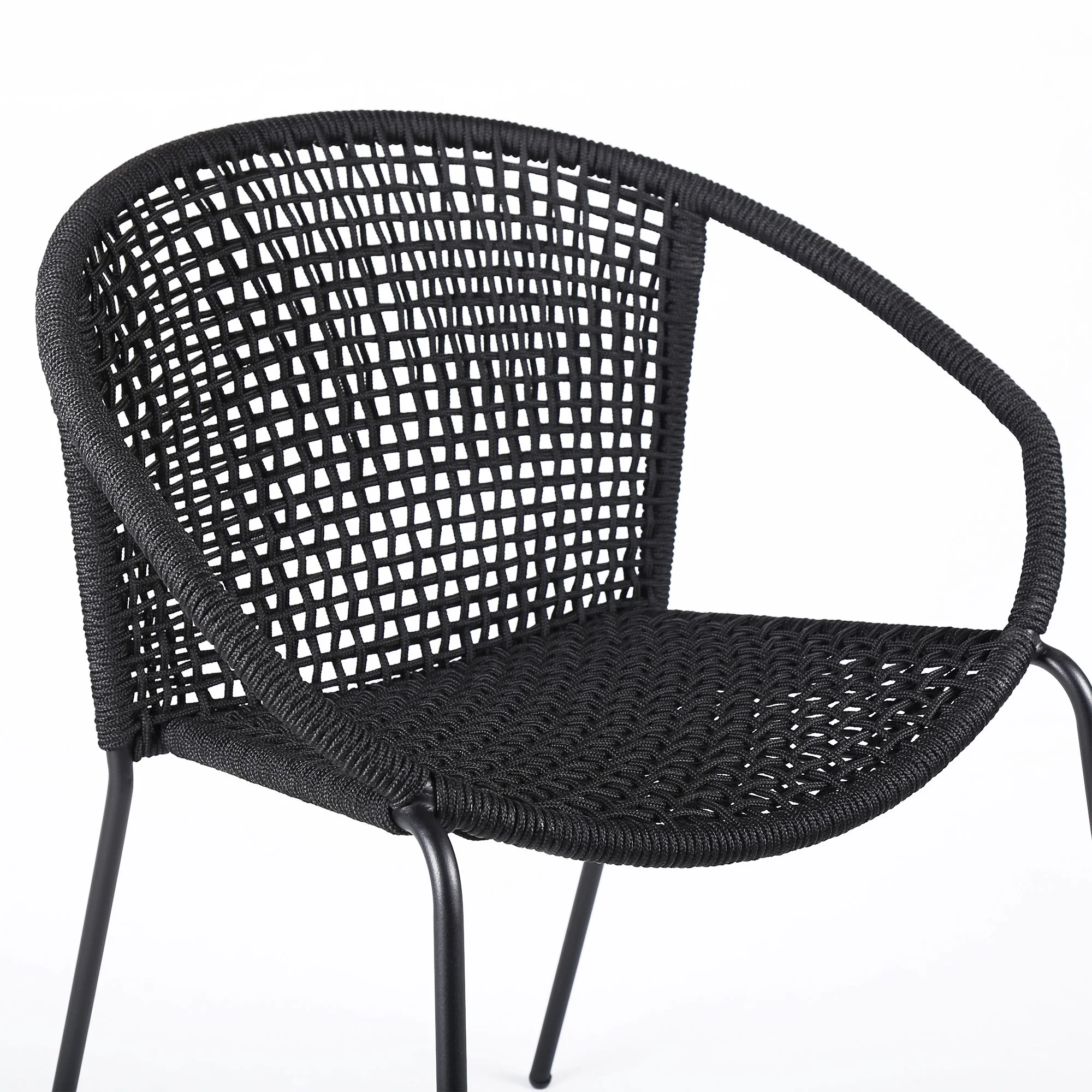 Snack - Indoor / Outdoor Stackable Steel Dining Chair (Set of 2) - Image 8