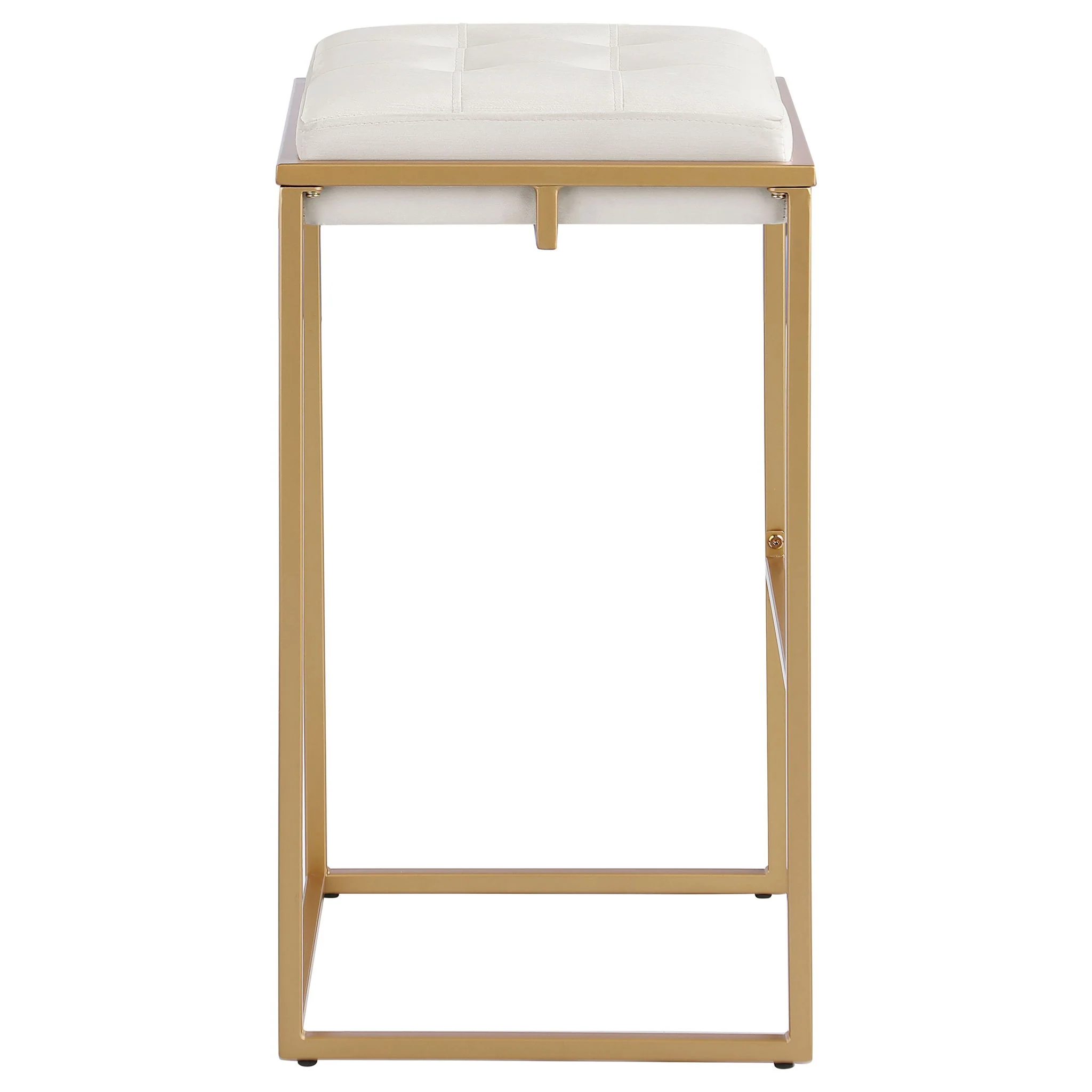 Soccoro - Square Tufted Cushion Stools (Set of 2) - Beige - Image 9