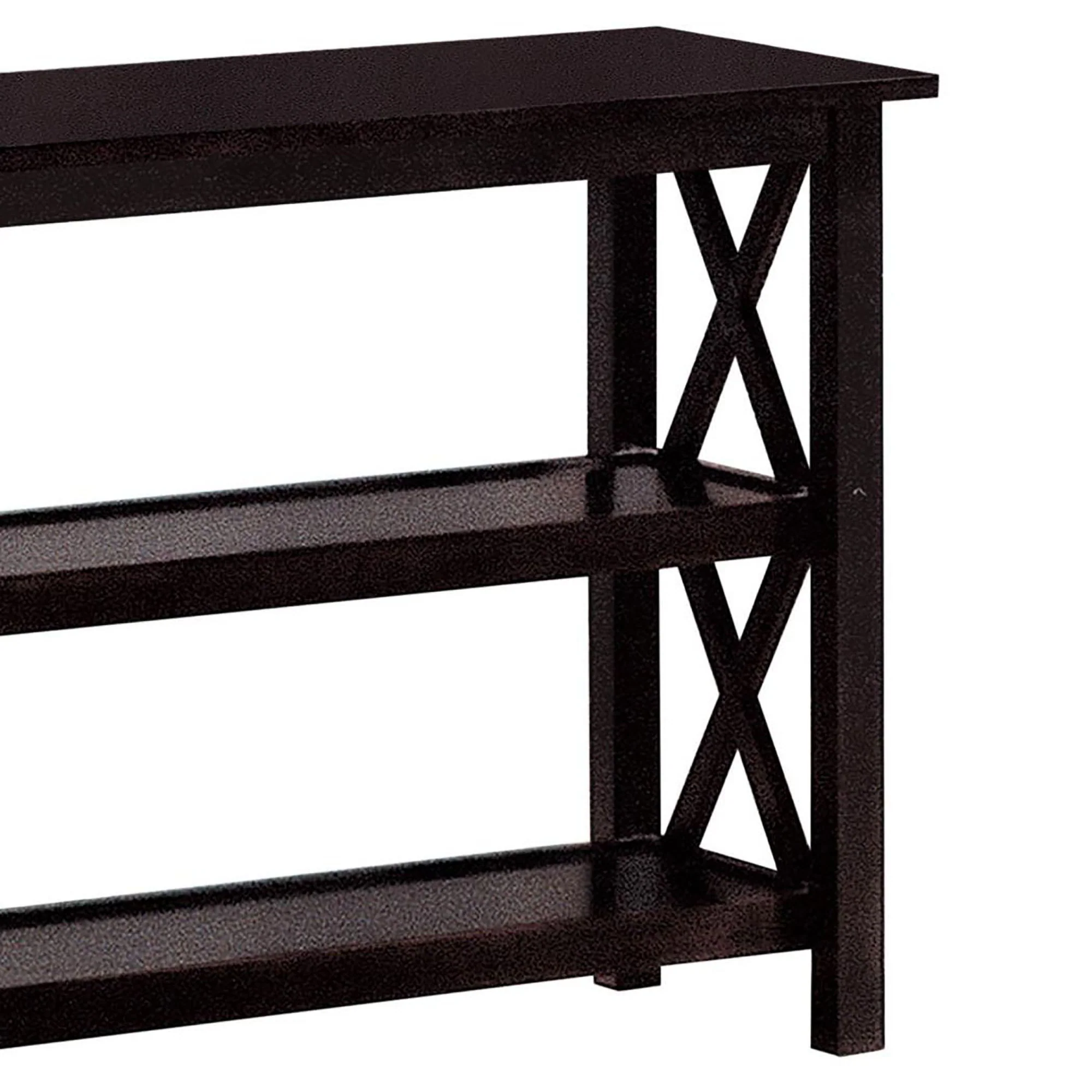 Sofa Table With Shelf - Brown - Image 6