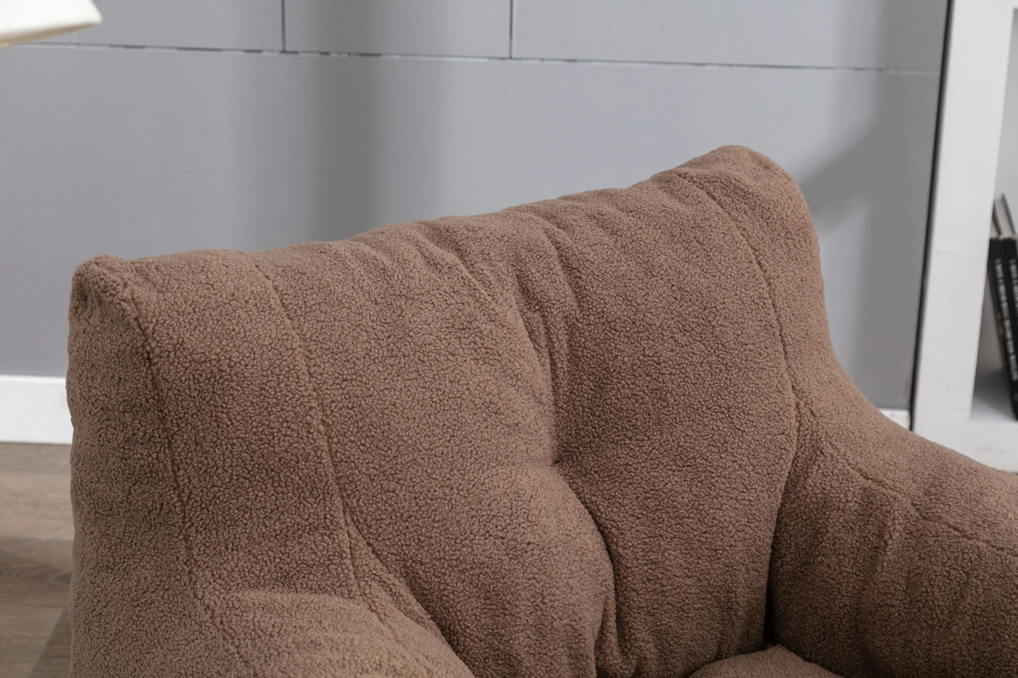 Soft Teddy Fabric Tufted Foam Bean Bag Chair With Teddy Fabric - Image 42