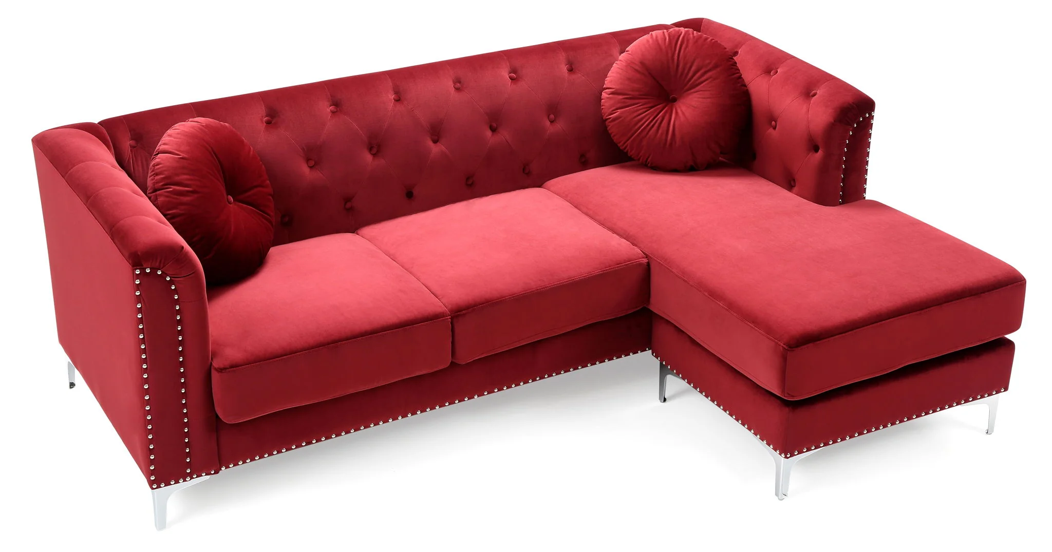 Soft y Micro Suede Sofa Chaise - Image 8