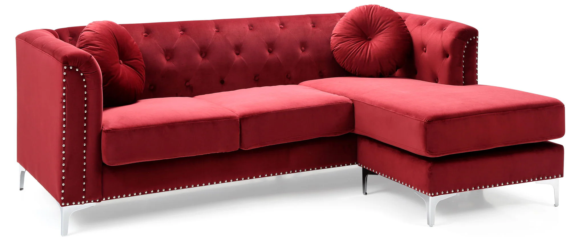 Soft y Micro Suede Sofa Chaise - Image 9
