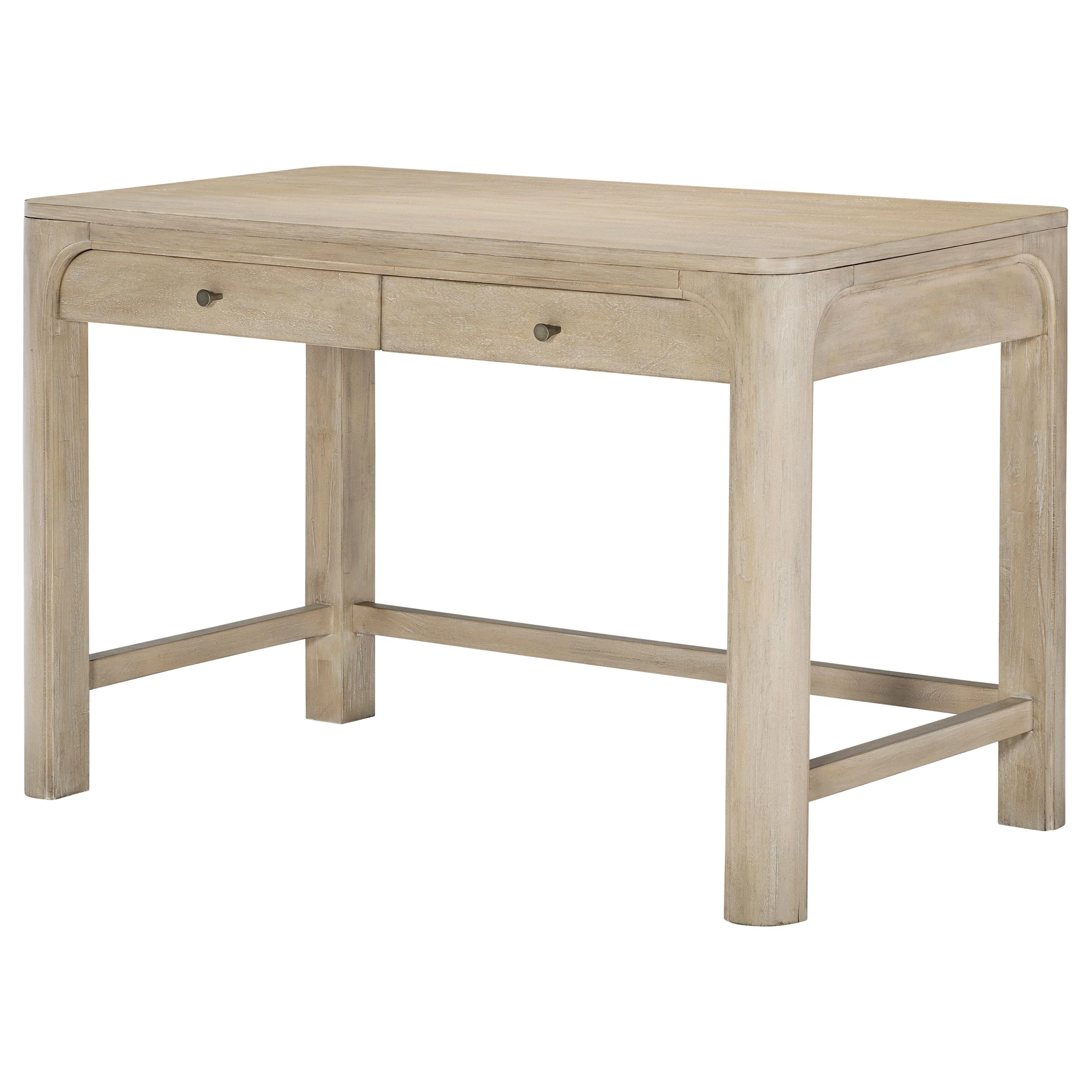 Solano 2-Drawer Makeup Table Vanity Desk Weathered Mango - Image 2