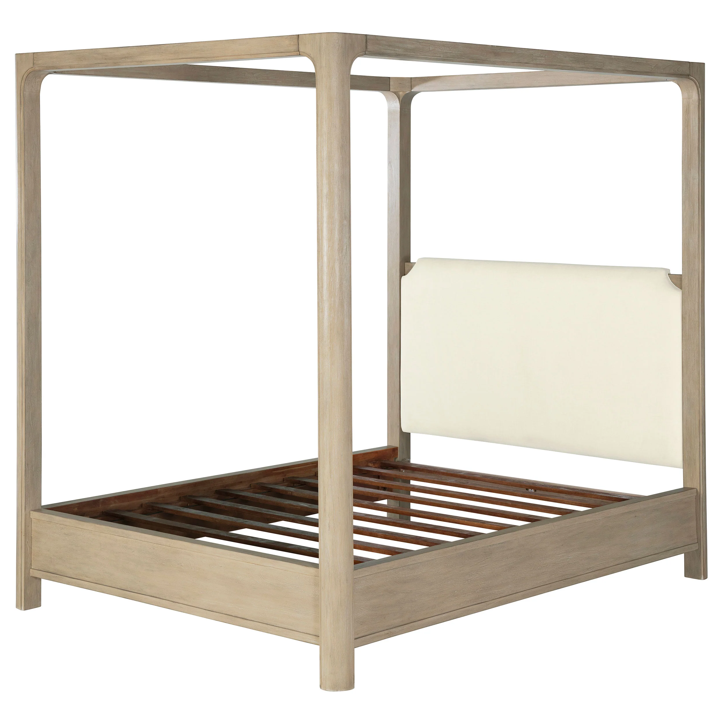 Solano 85-inch California King Canopy Bed Weathered Mango - Image 4