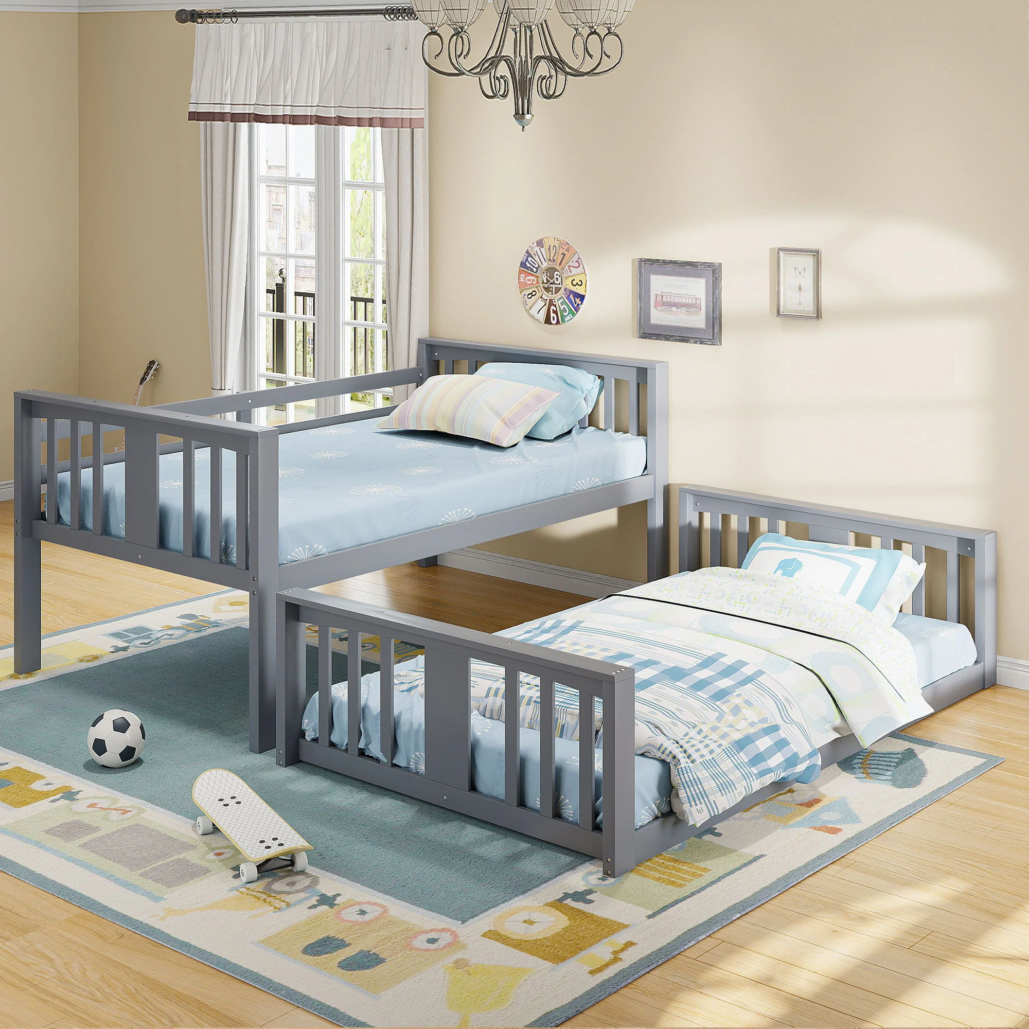 Solid Construction Bunk Bed & Ladder - Image 15