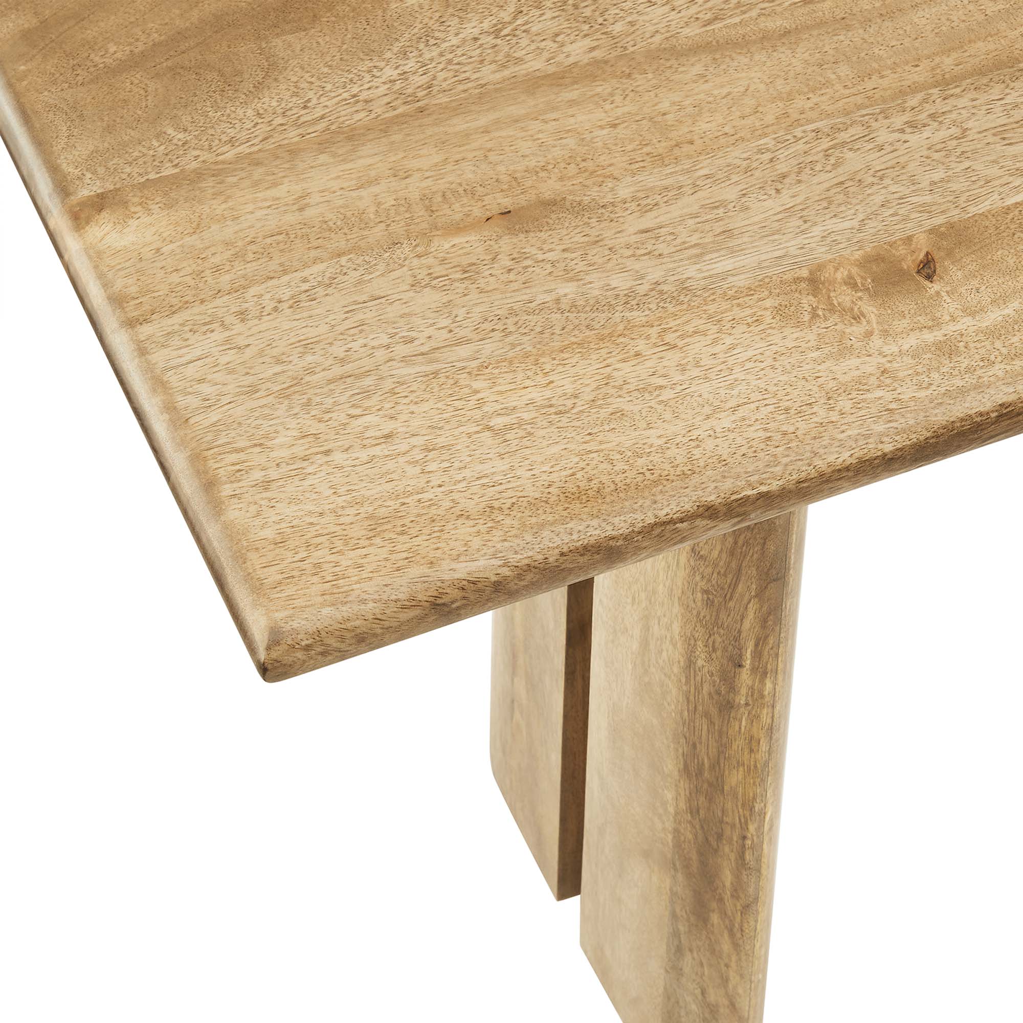 Solid Mango Wood Dining Bench with Modern Farmhouse Design - Image 14