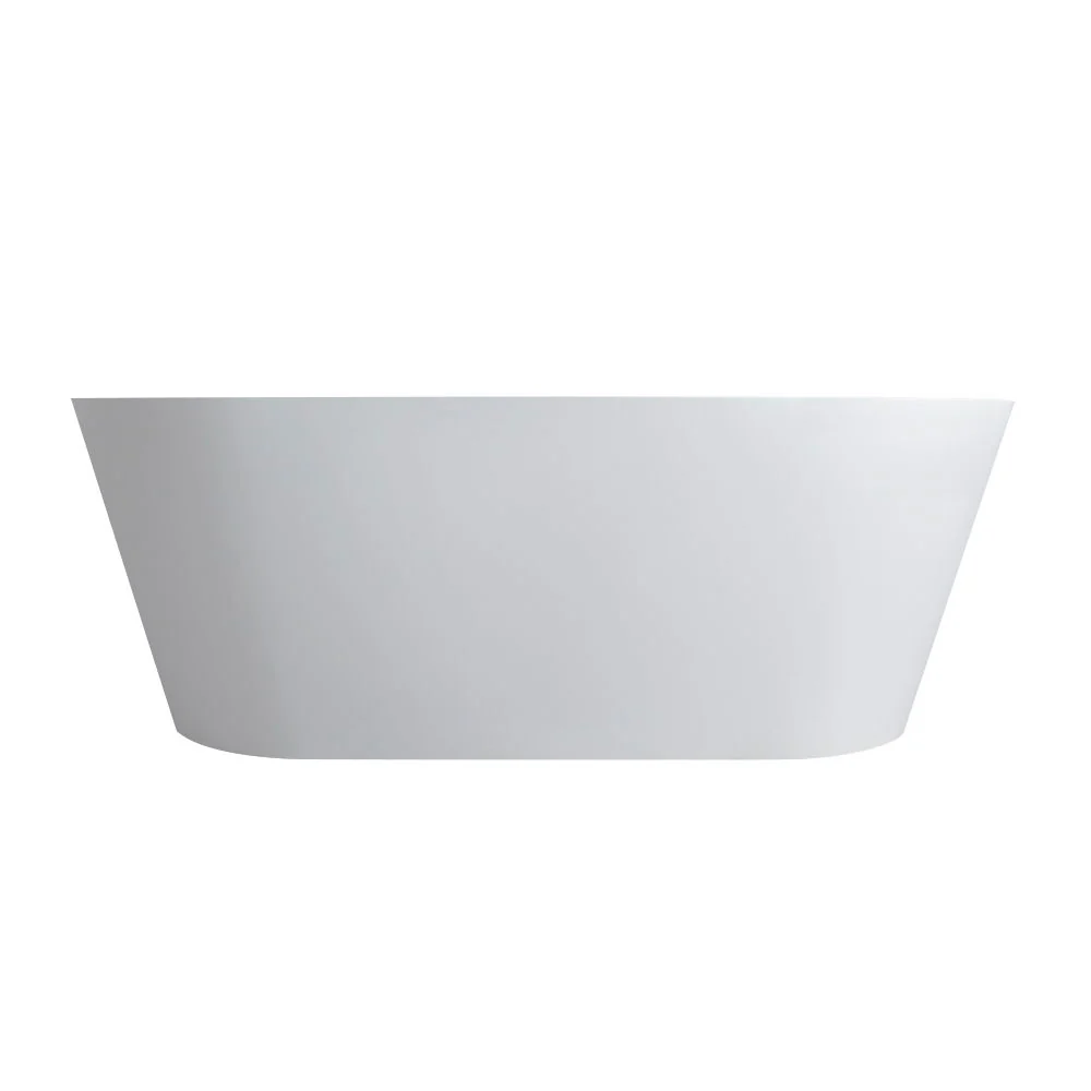Solid Surface Soaking Freestanding Bathtub For Bathroom - Matte White - Image 8