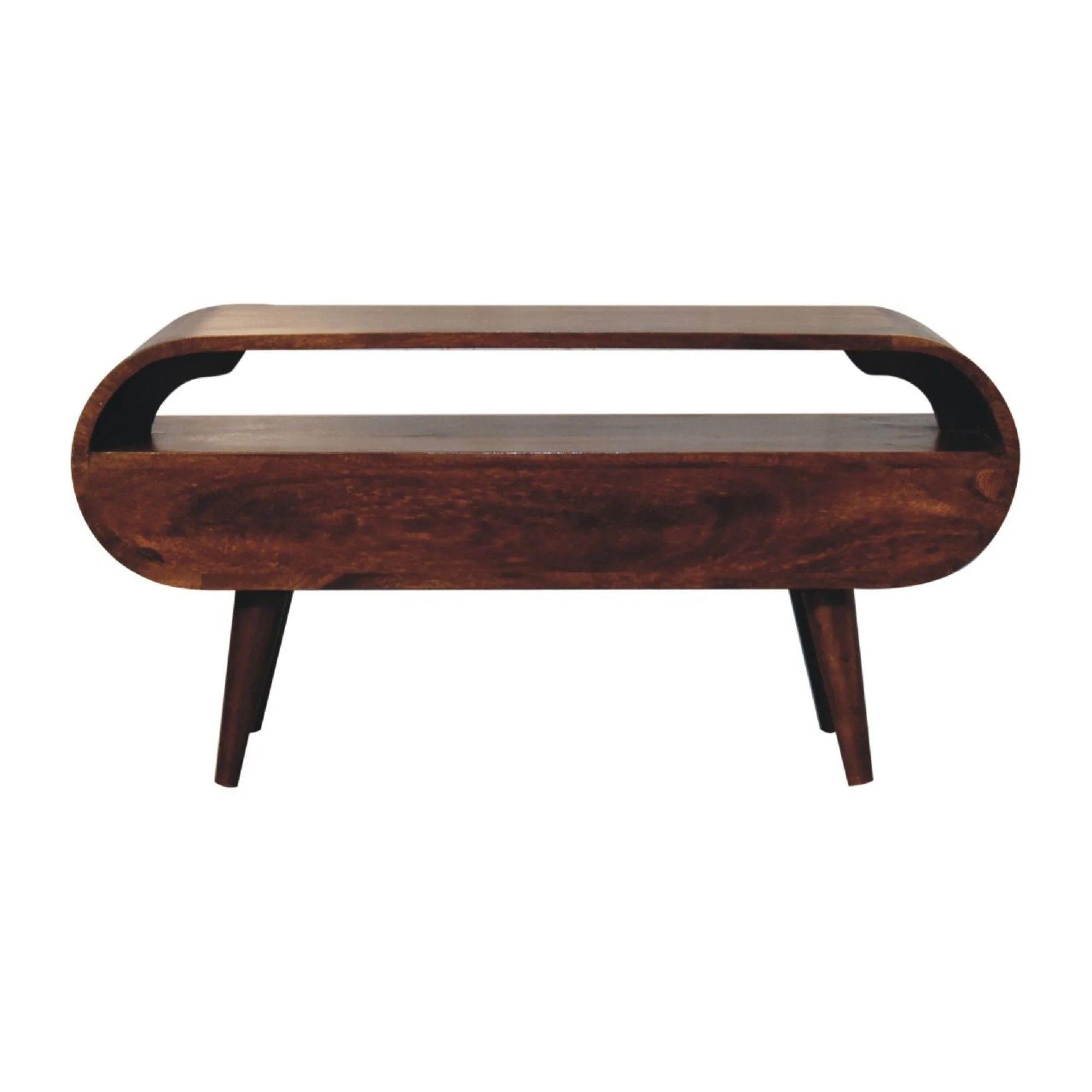 Solid Wood Circular TV Stand - Image 8