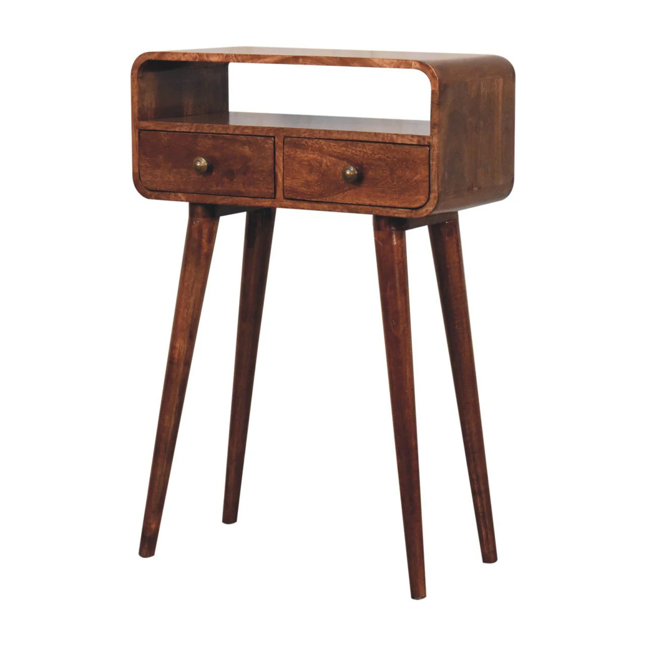 Solid Wood Curved Console Table - Image 24