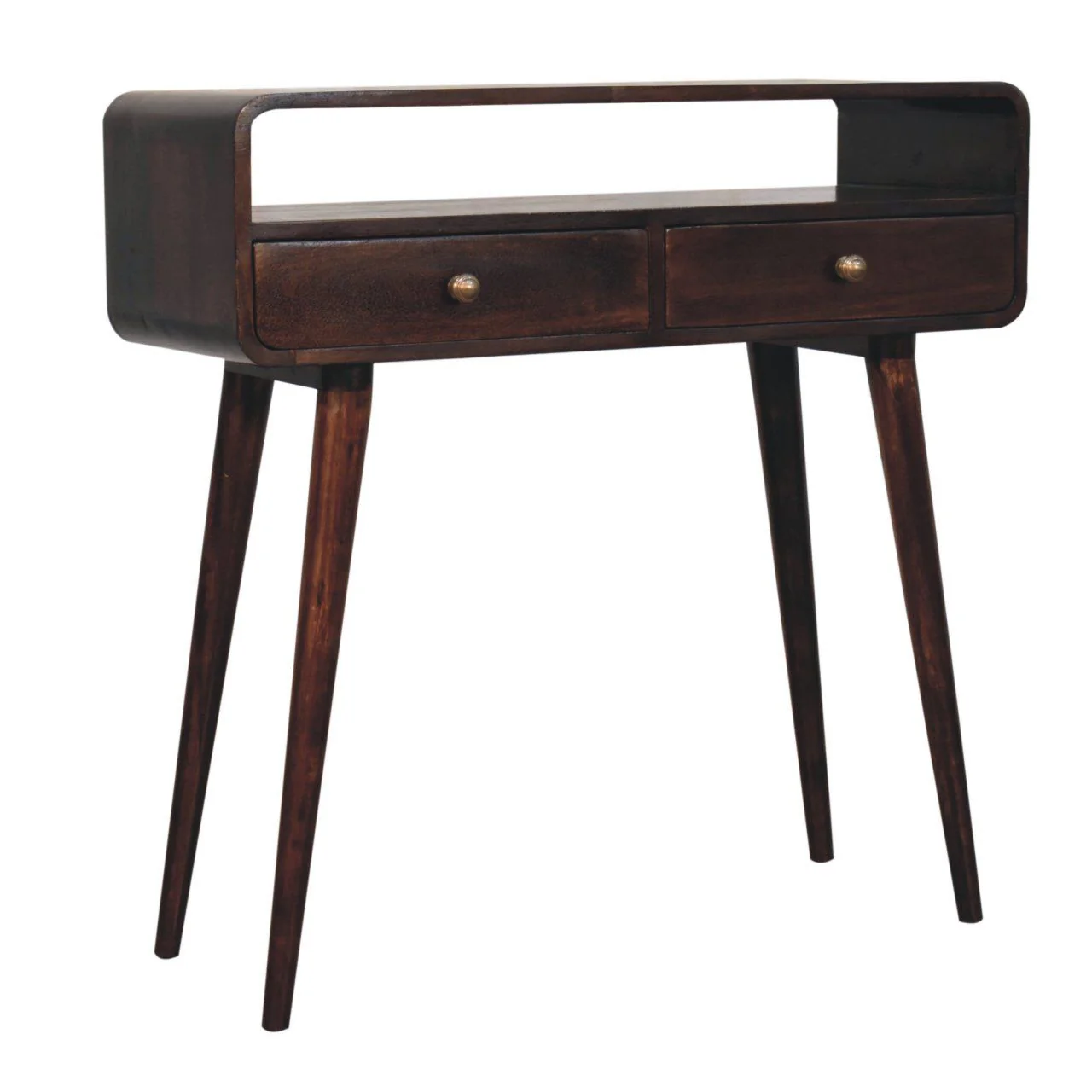 Solid Wood Curved Console Table - Image 34