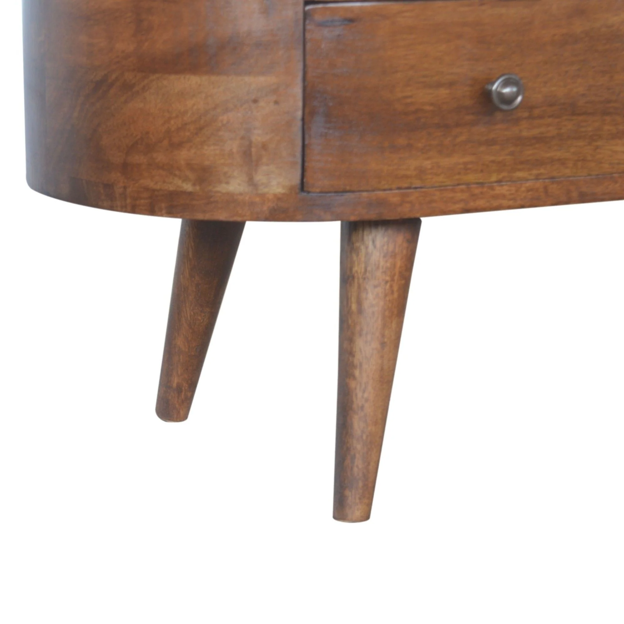 Solid Wood Rounded Entertainment Unit - Image 5