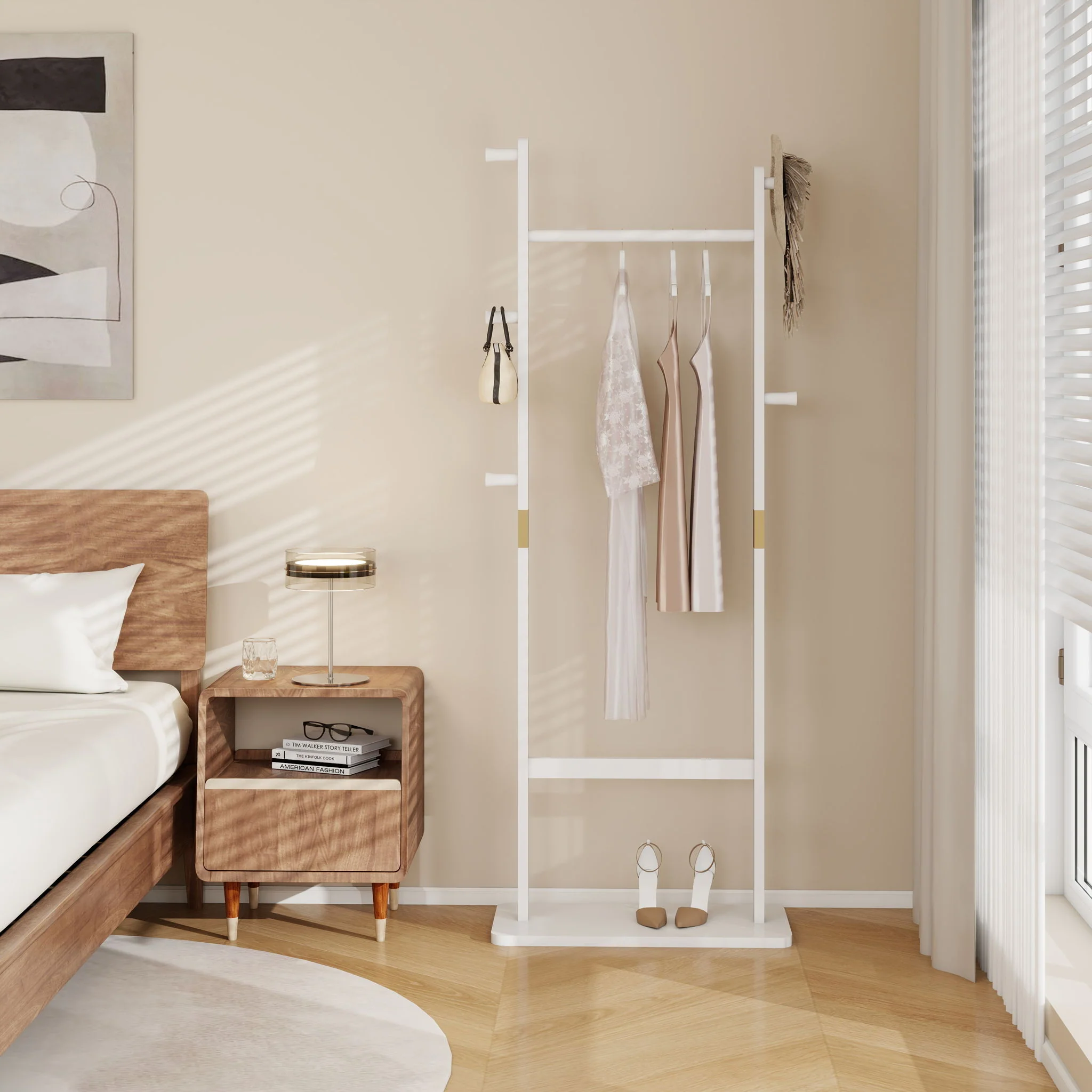 Solid Wood Simple Hat Rack - Image 23